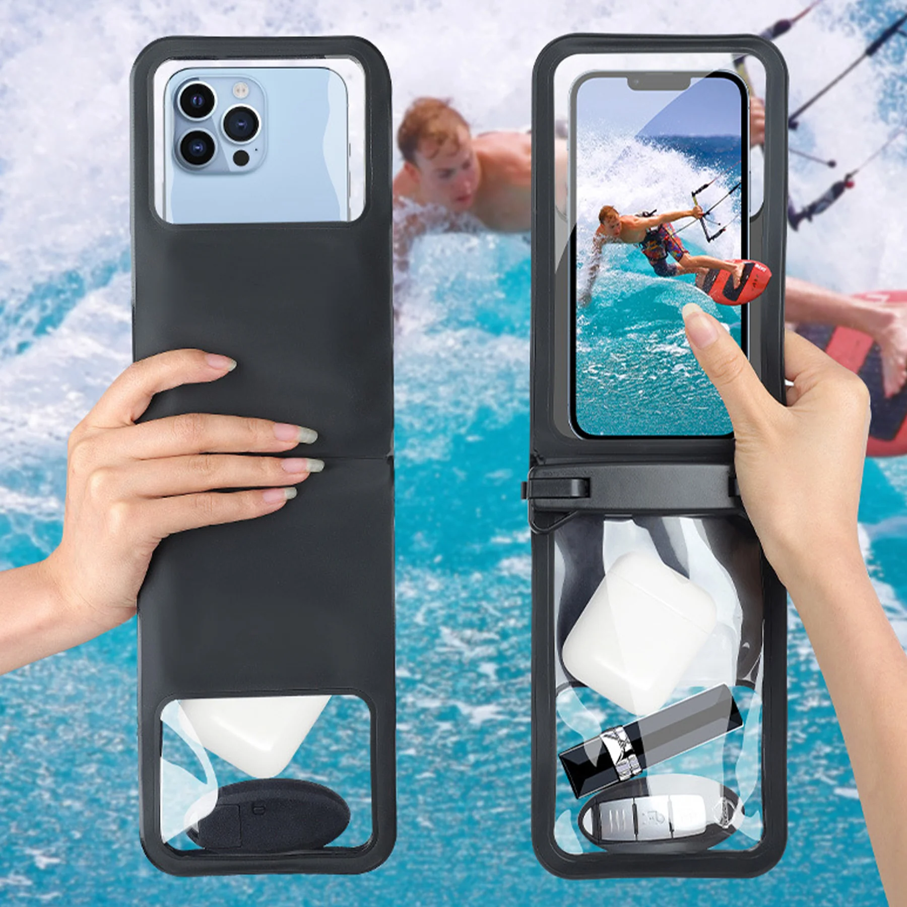 Double Space Waterproof Phone Pouch