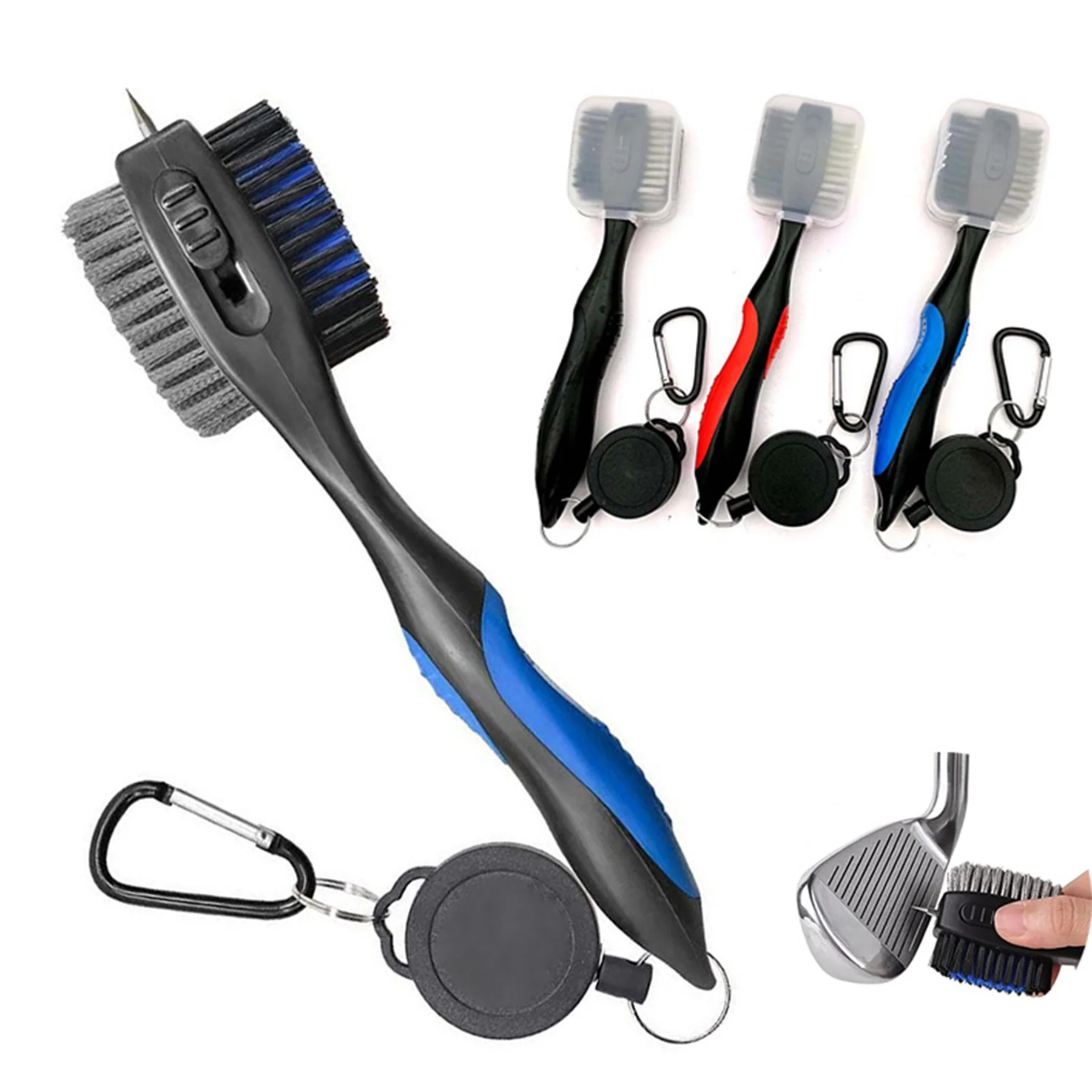 Retractable Nail Head Golf Club Cleaner