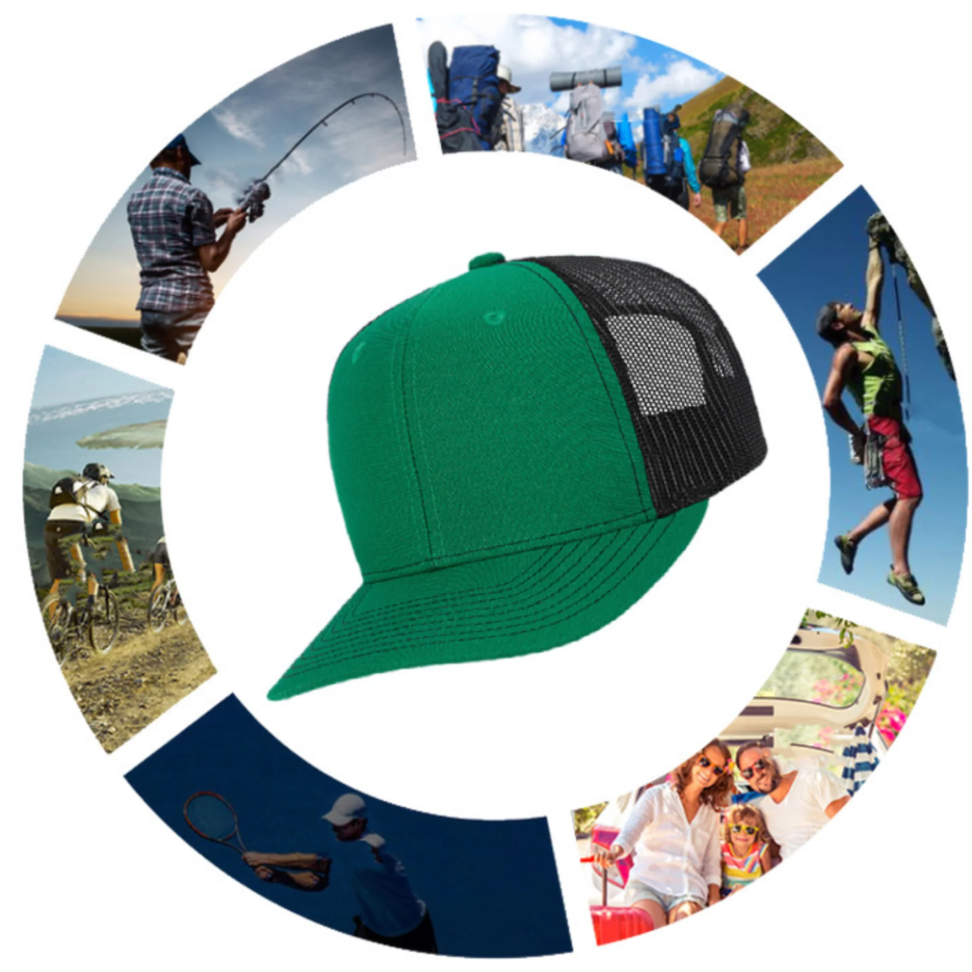 Six Panel Snapback Trucker Cap