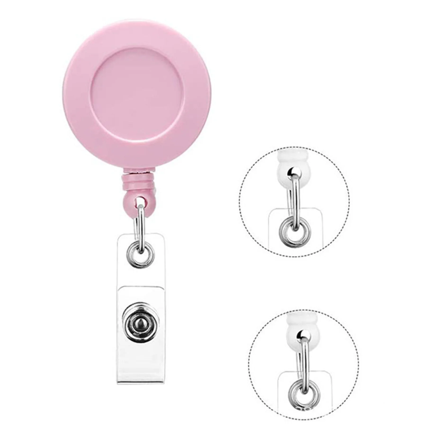 Colorful Badge Holder Retractable Clip