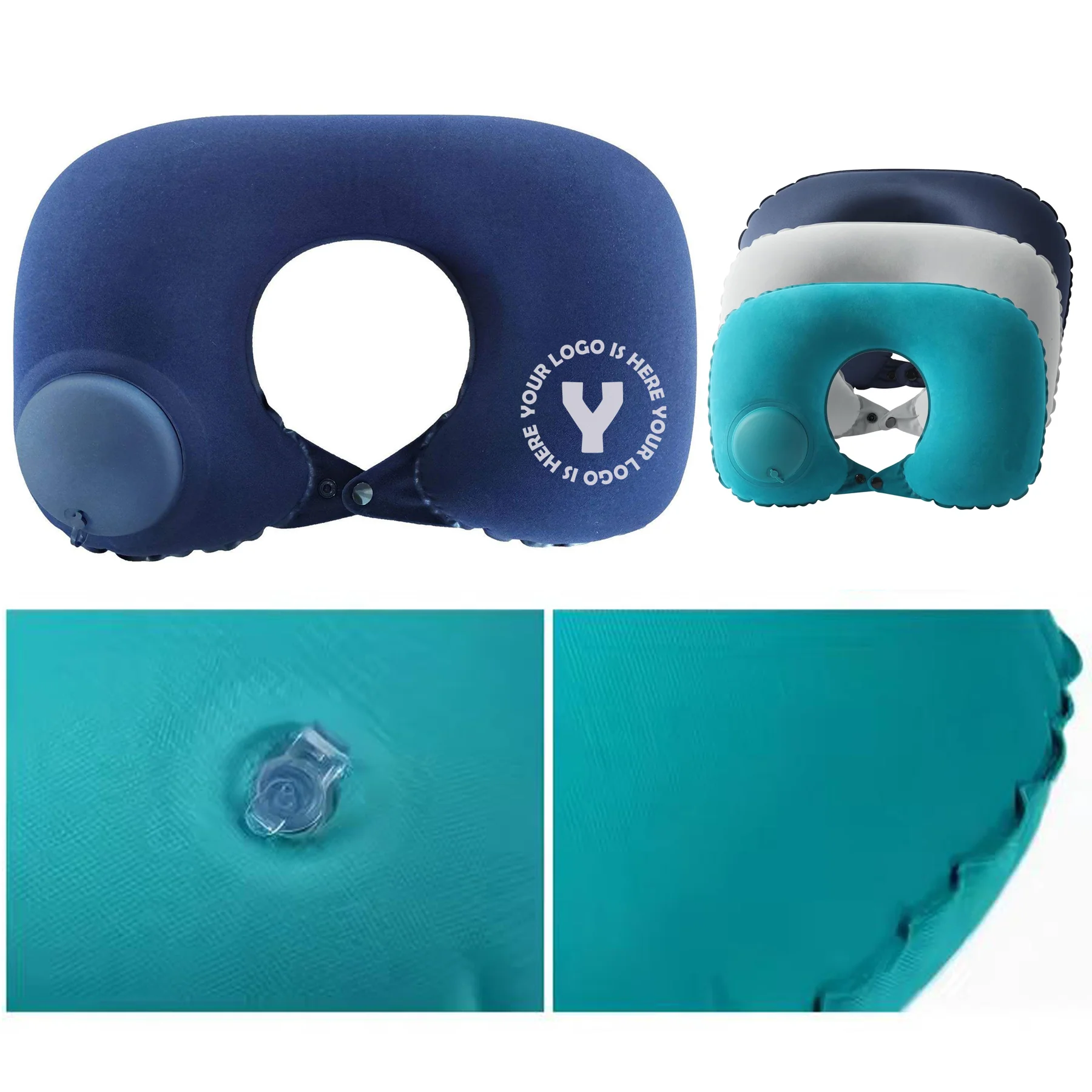 Inflatable TPU Pressed U-Shaped Neck Pillow