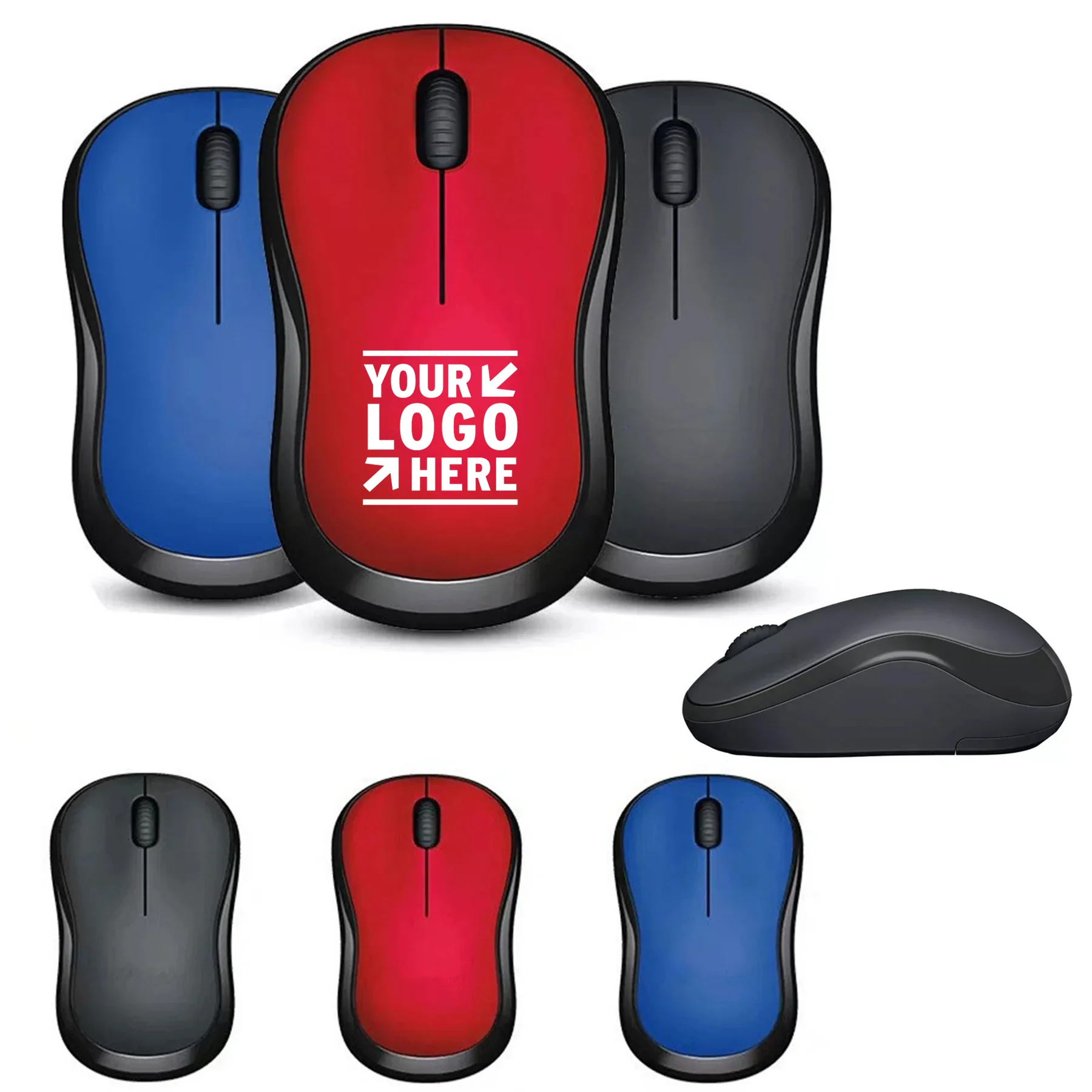 Silent Wireless Mouse Ergonomic Usb For Office Home
