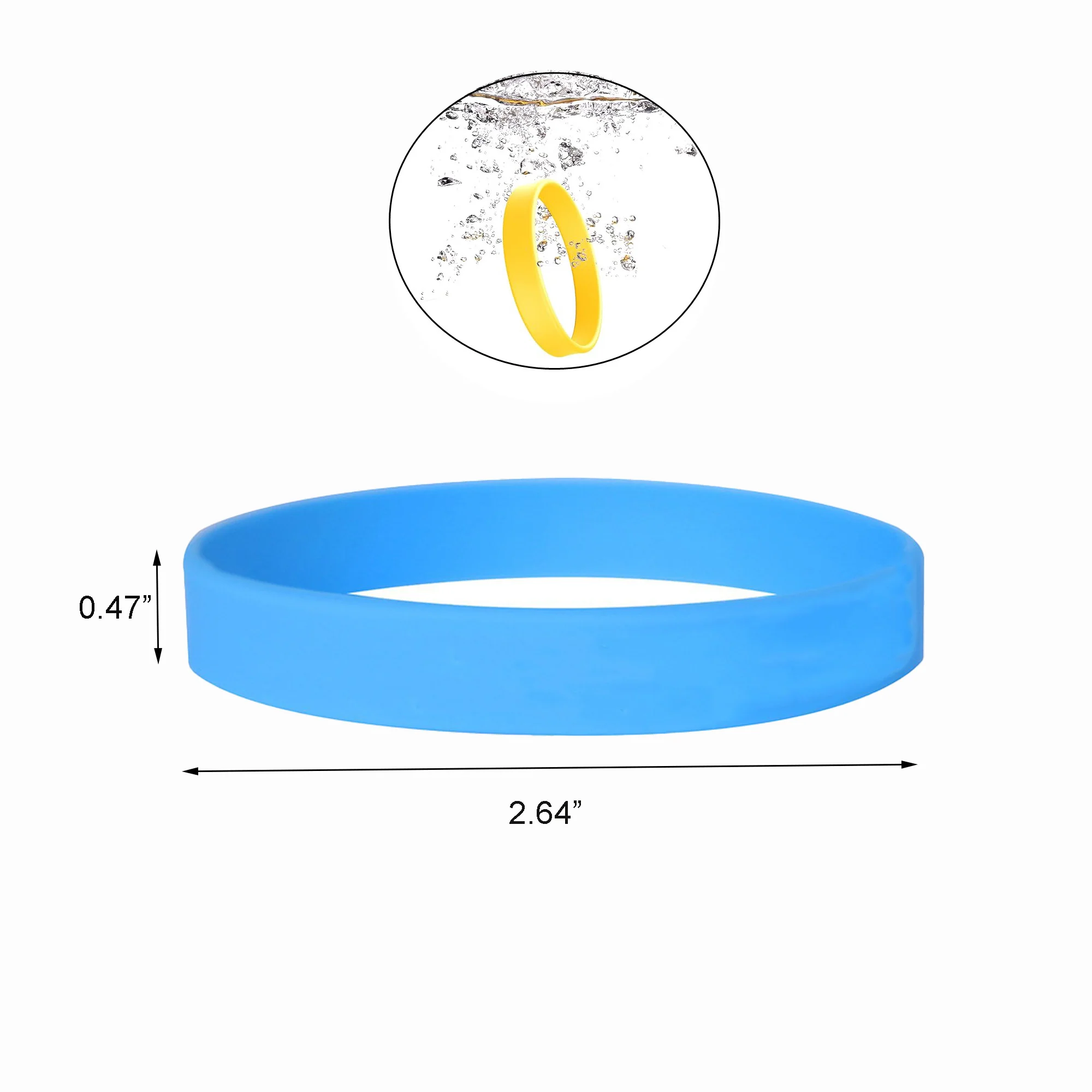 Classic Colored Silicone Wristband