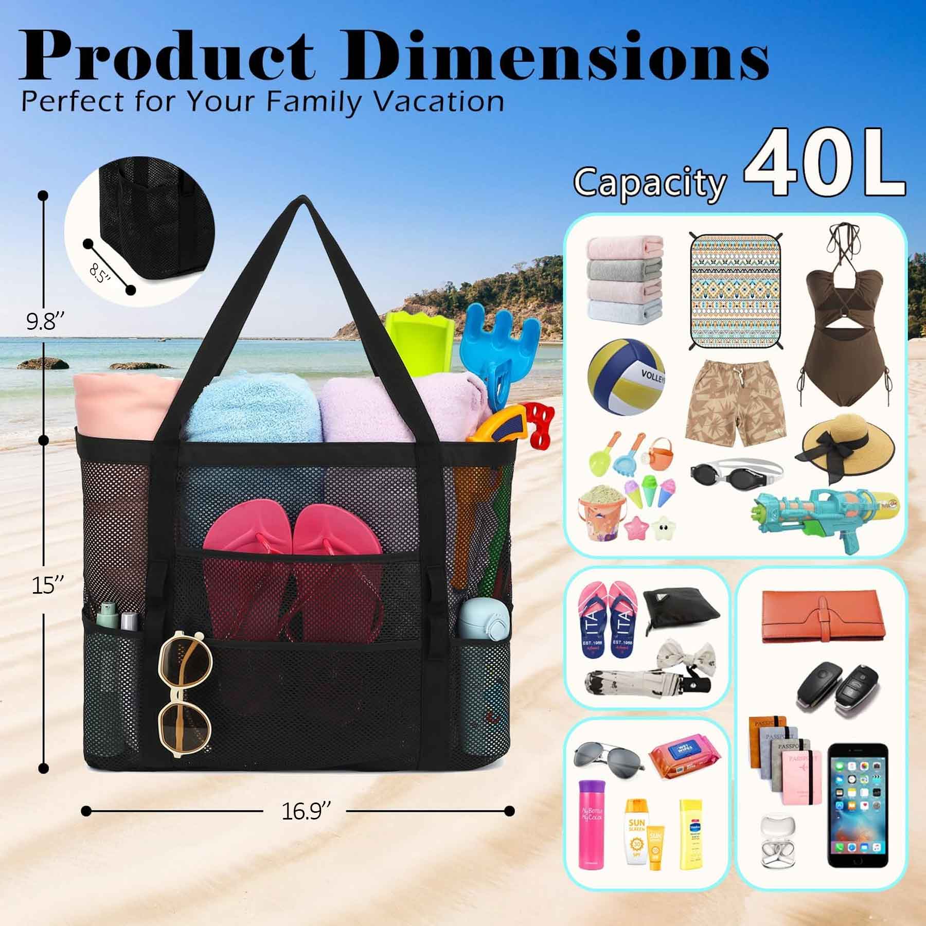 Mesh Beach Bag