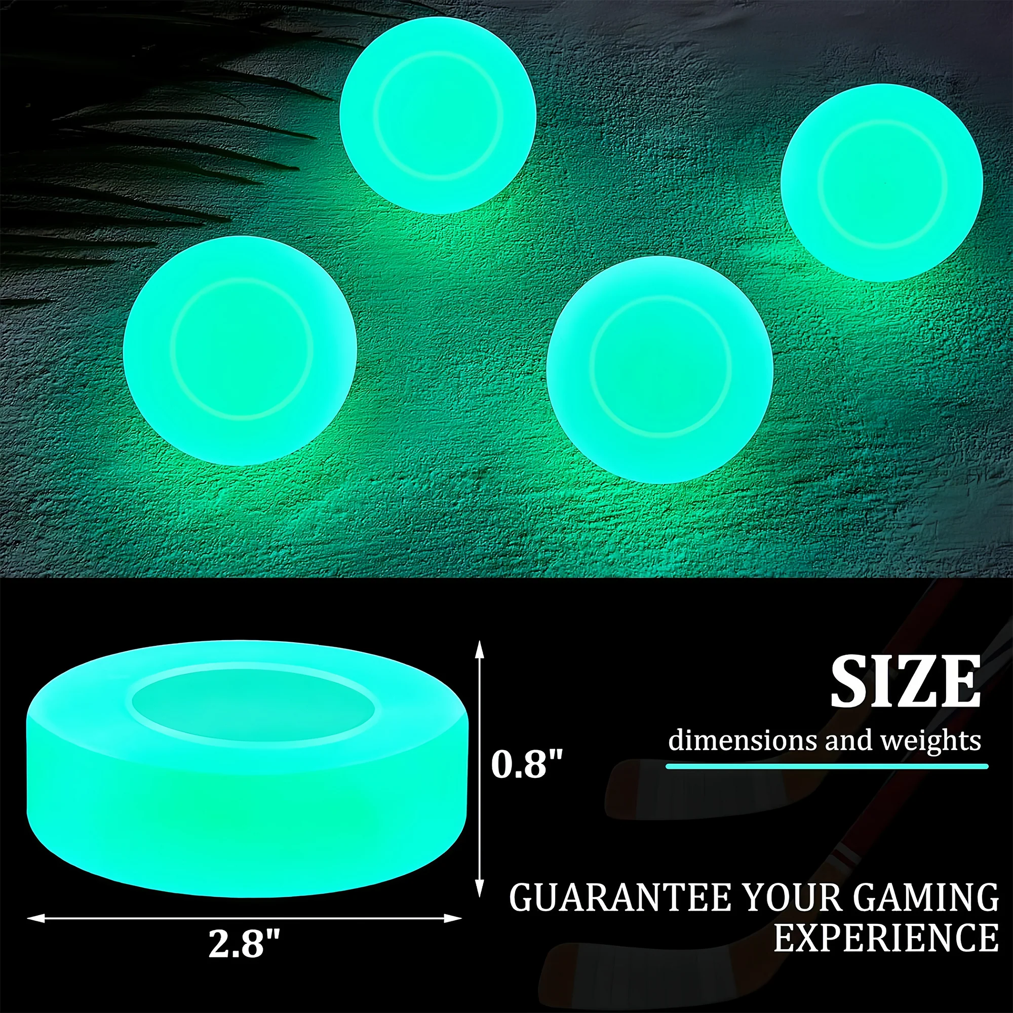Ice Hockey Puck Glow in The Dark