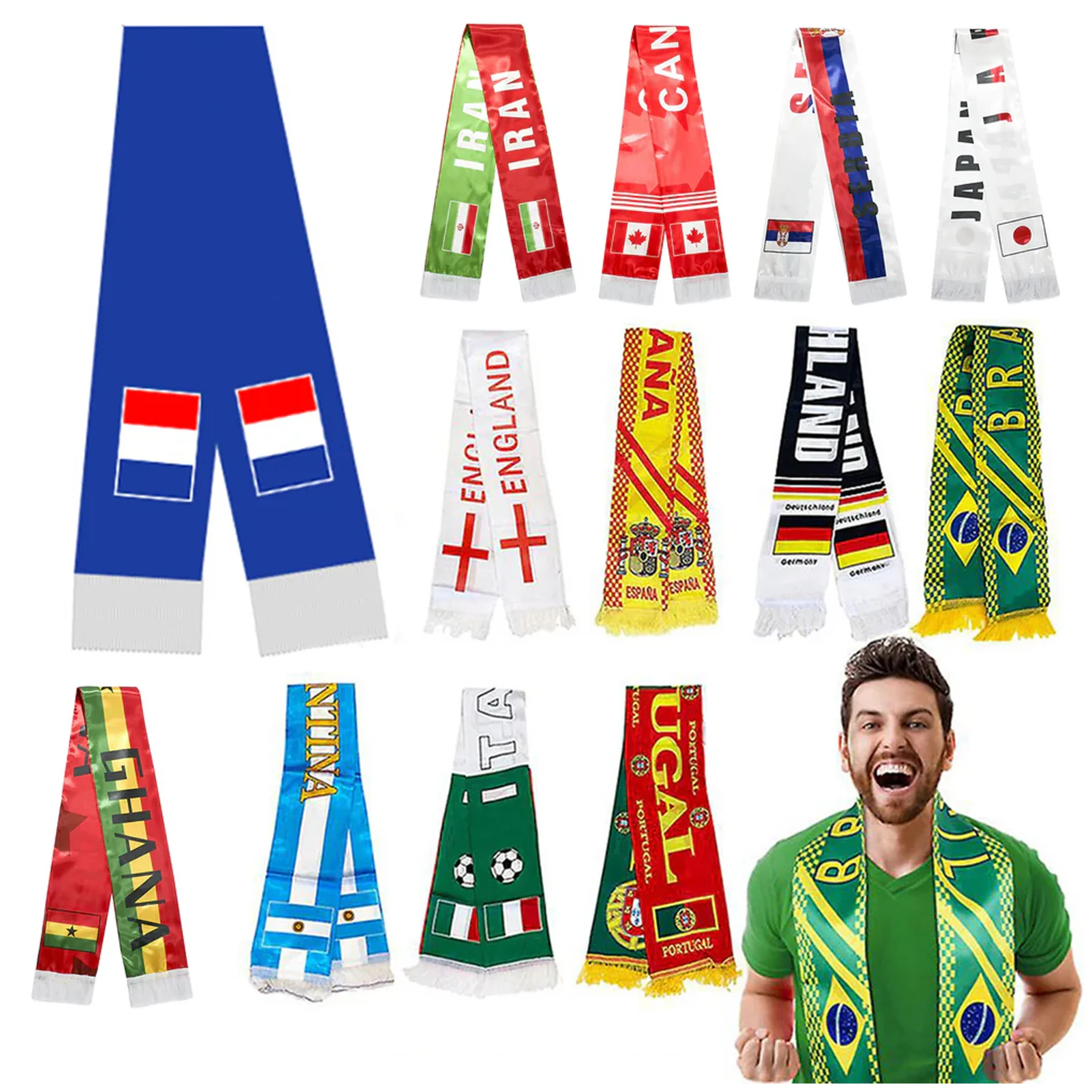 World Cup Fans Tournament Cheering Scarf