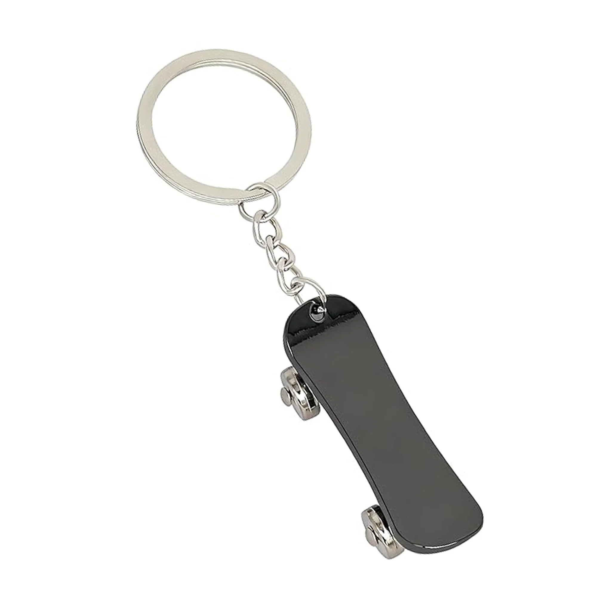 Creative Metal Skateboard Shape Keychain Gift Hanging