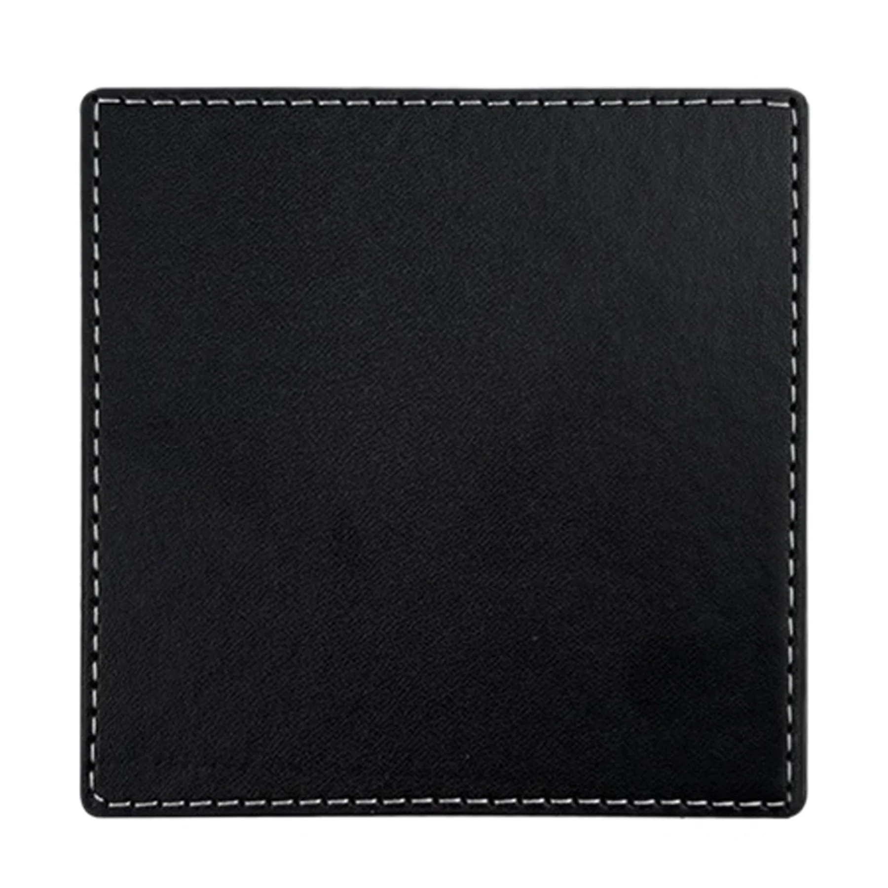 4" PU Leather Square Coaster