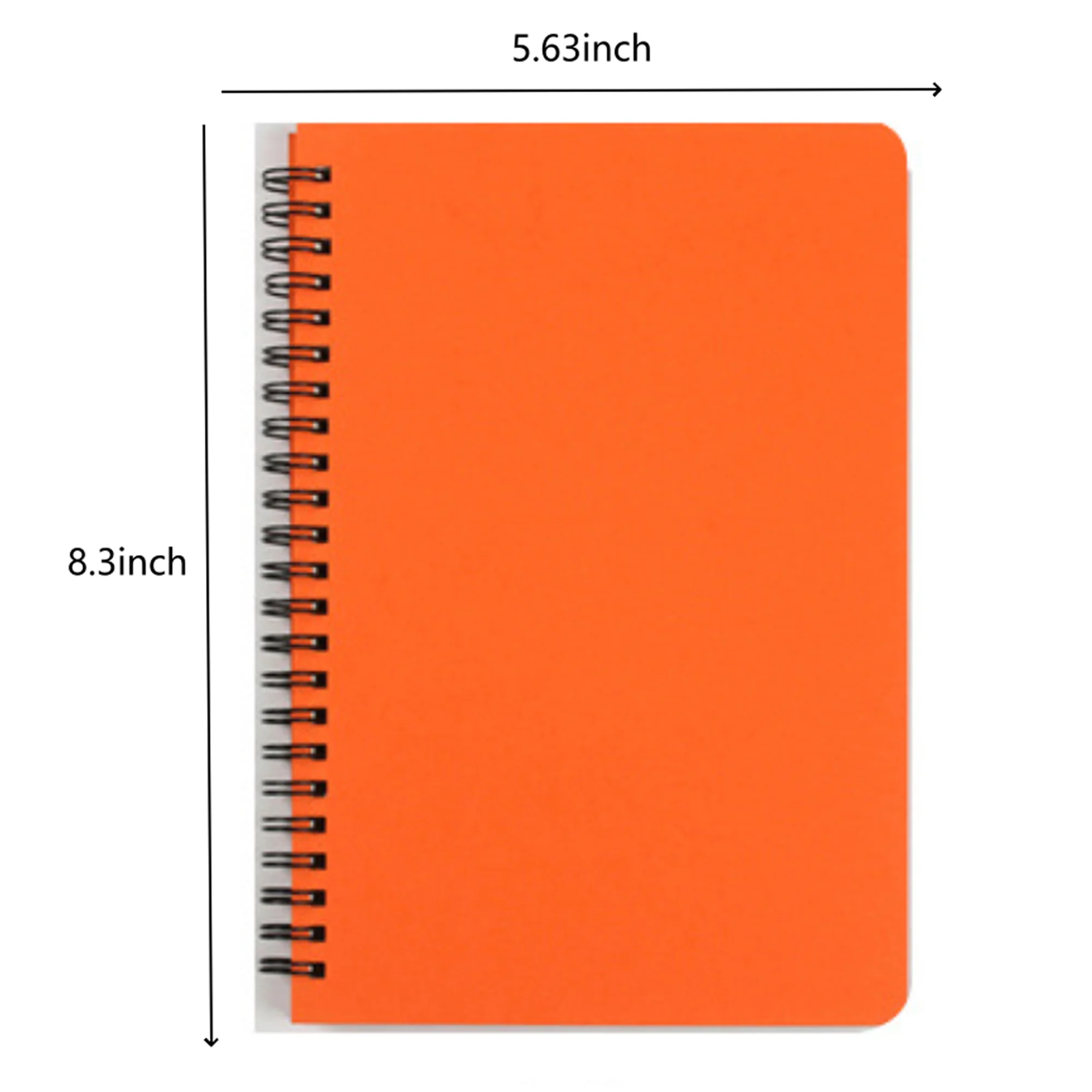 Spiral Notebook With Hardcover Plastic Waterproof A5