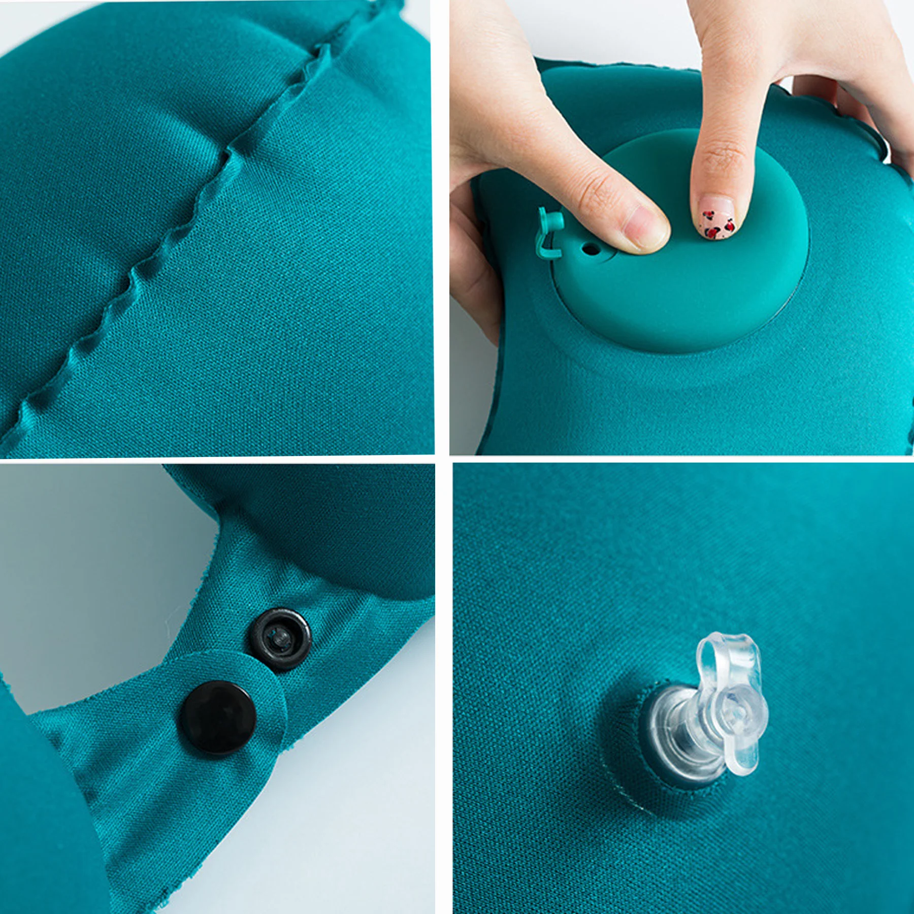 Inflatable U-Shaped Travel Neck Pillow