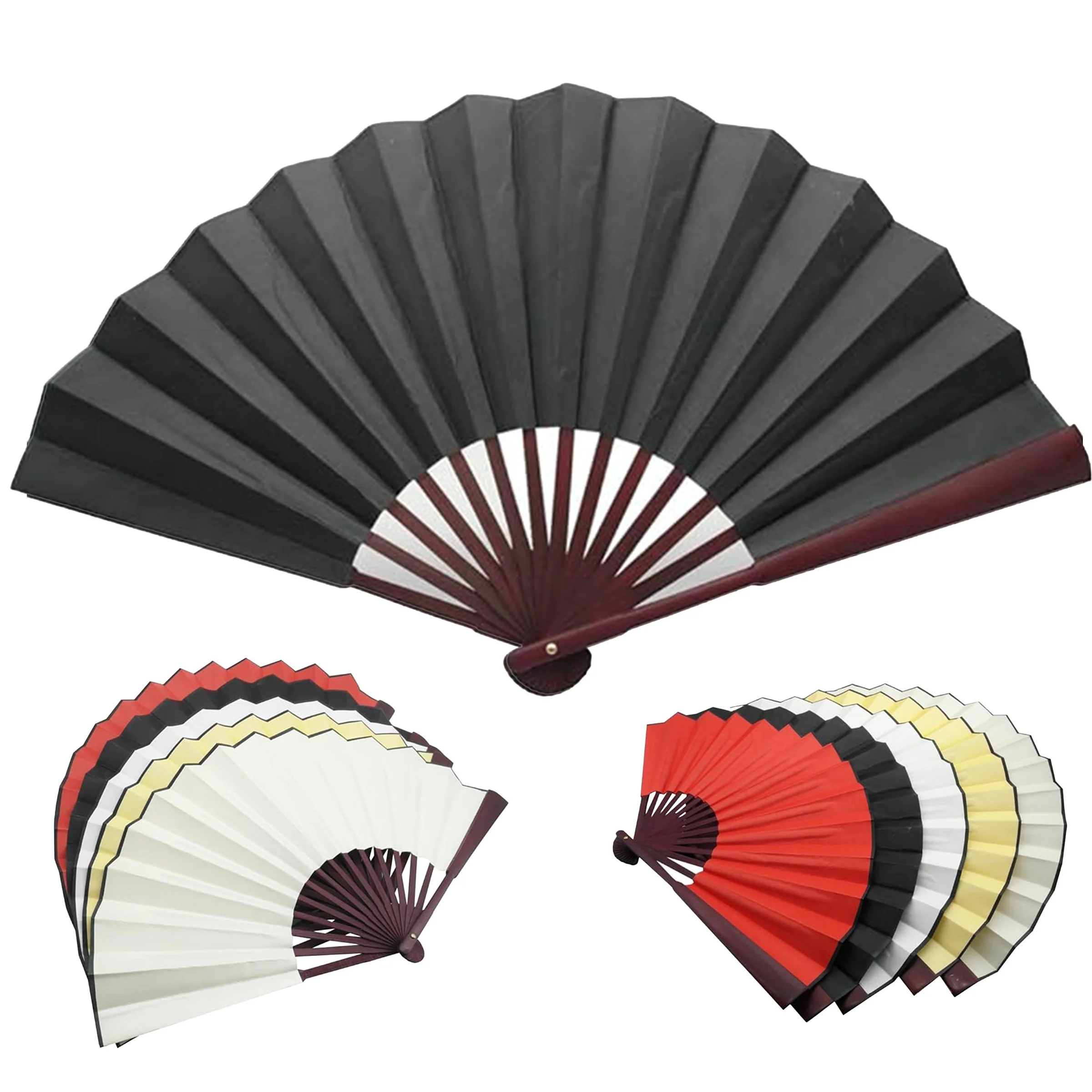 8-Inch Double-Sided Silk Fan