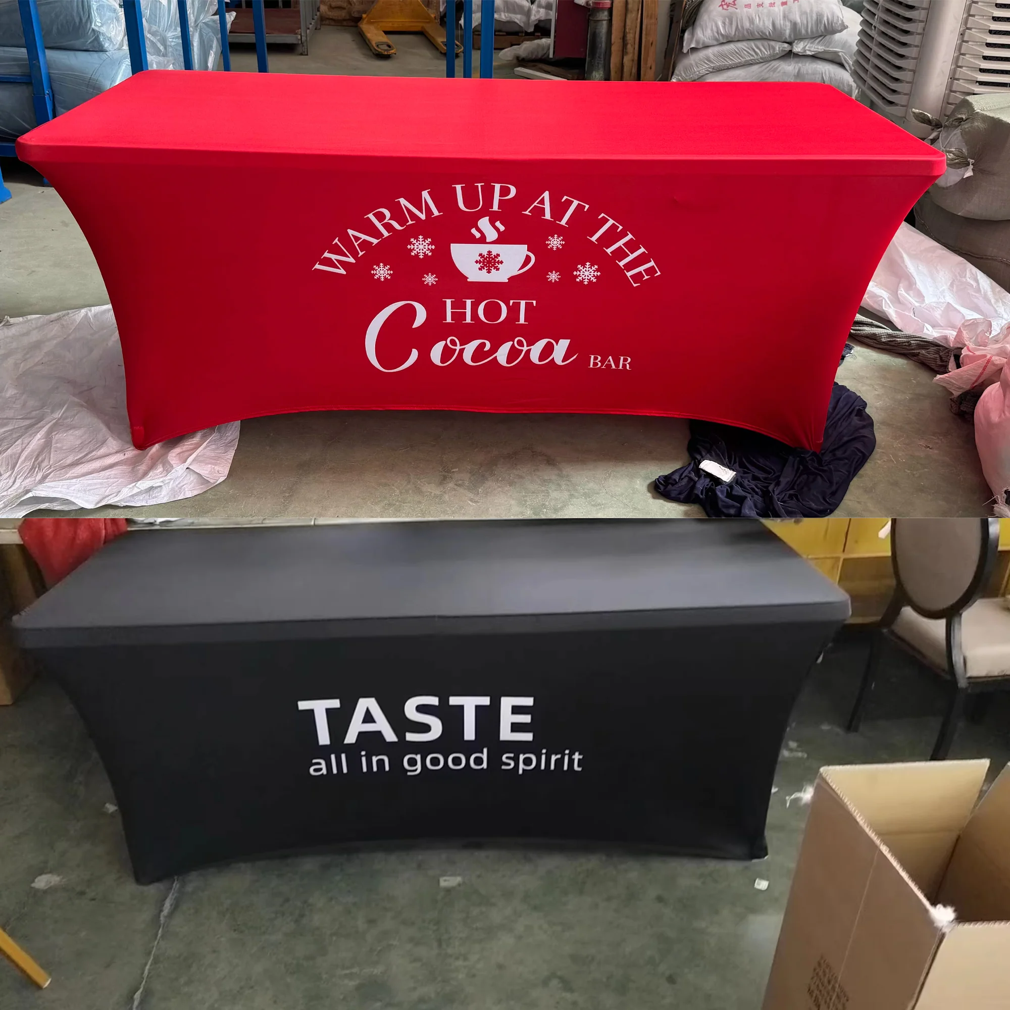 Full Color Stretch Spandex Table Cloth