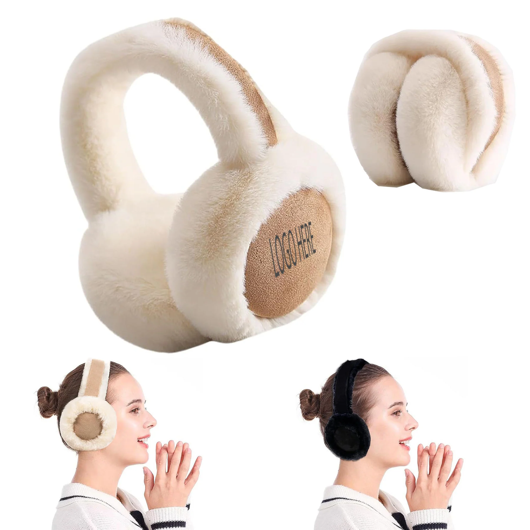 Foldable Plush Ear Muffs