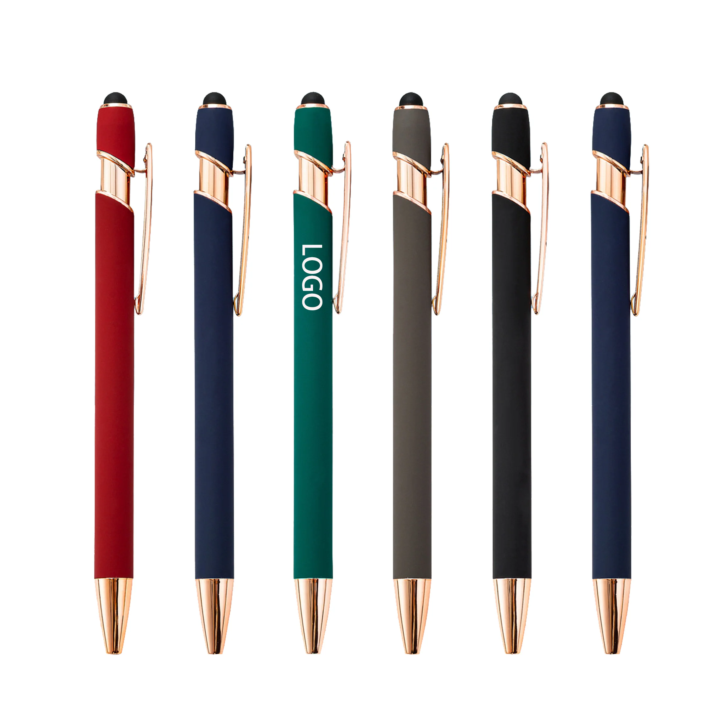 Screen Stylus Press Metal Ballpoint Pen