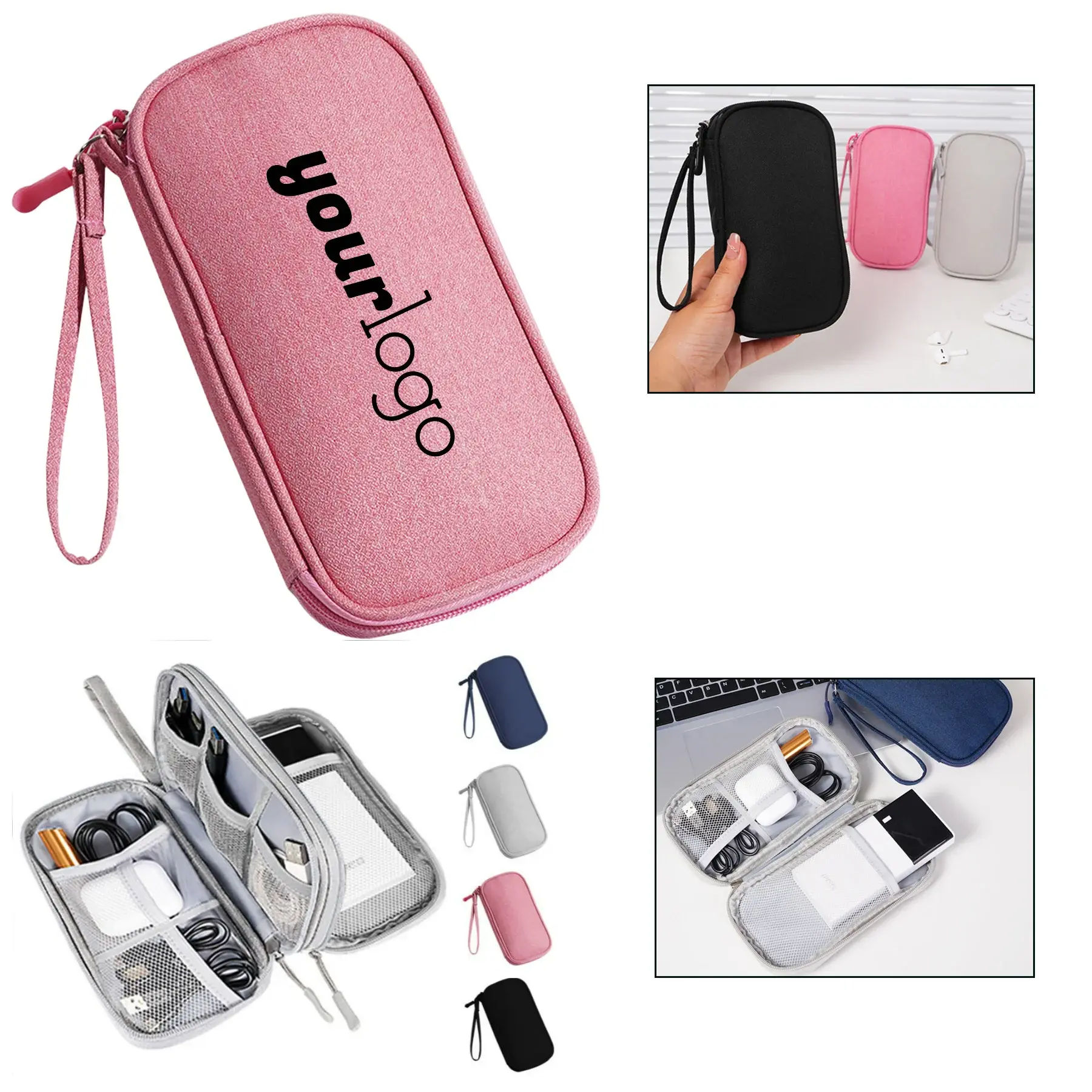Multi-Layer Data Cable Storage Bag