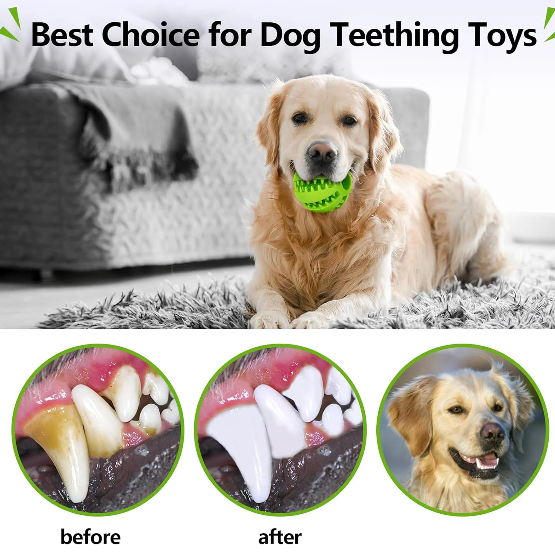 Dog Teething Toy Ball