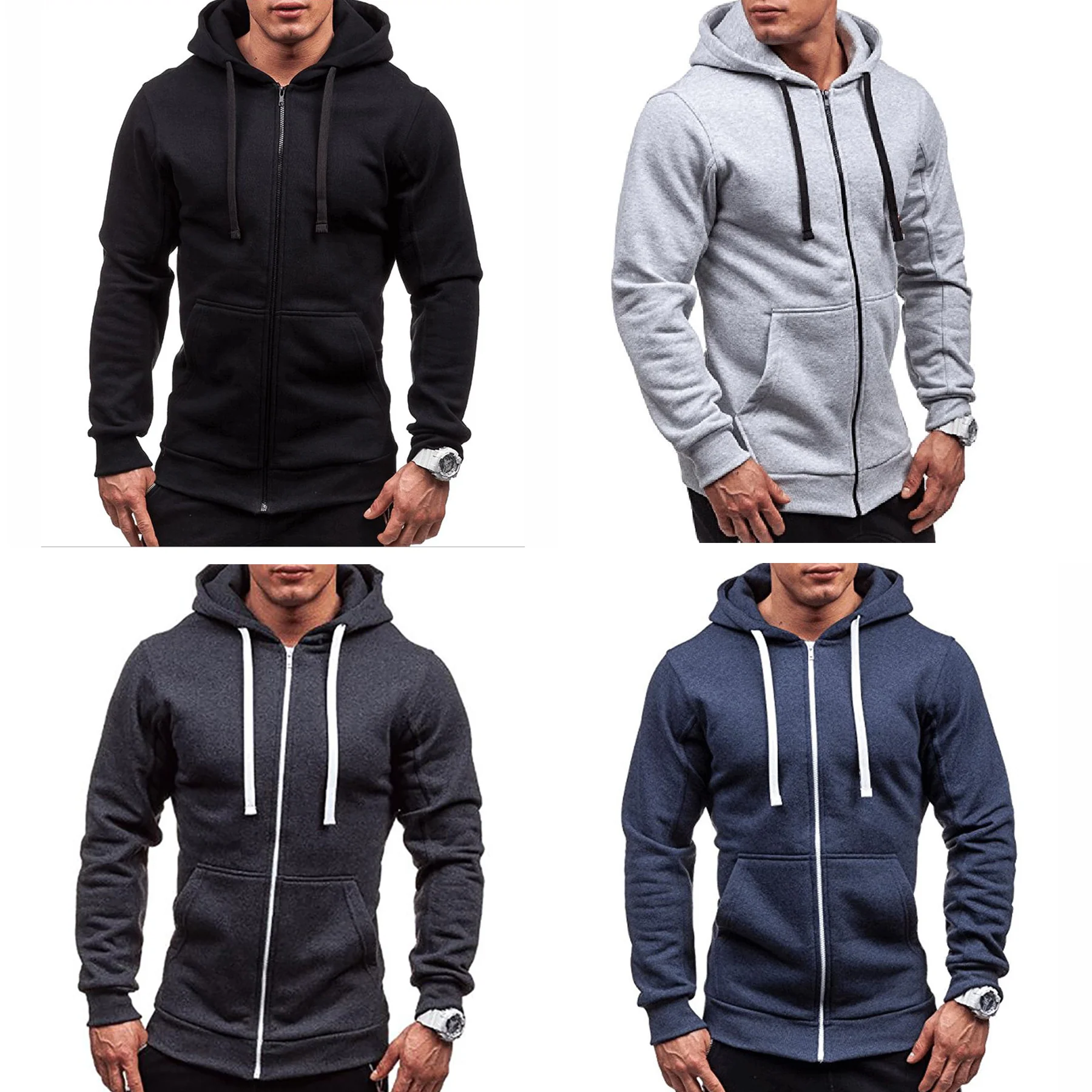 Full Sleeve Solid Men Sweatshirt