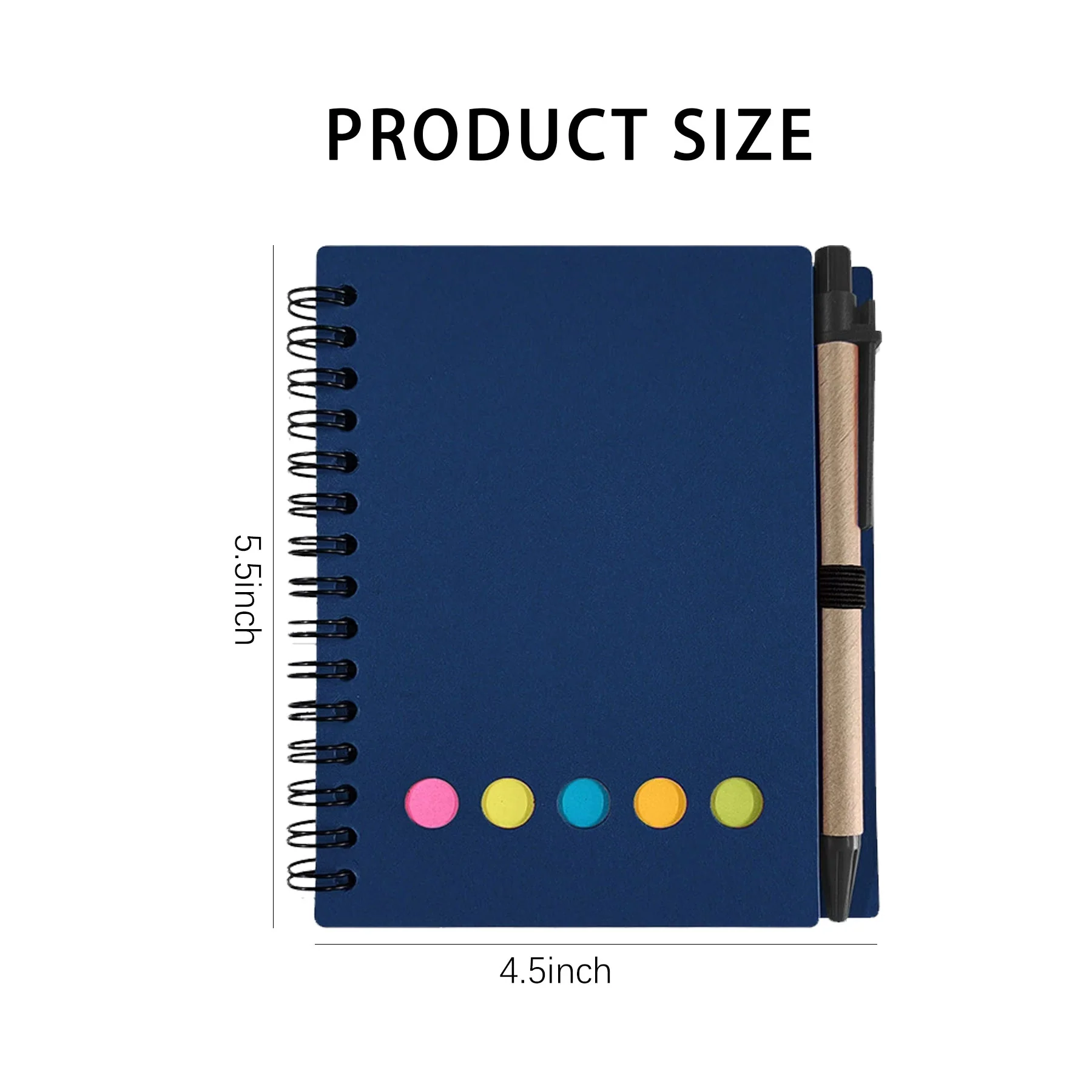 Lined Spiral Notepad with Pen