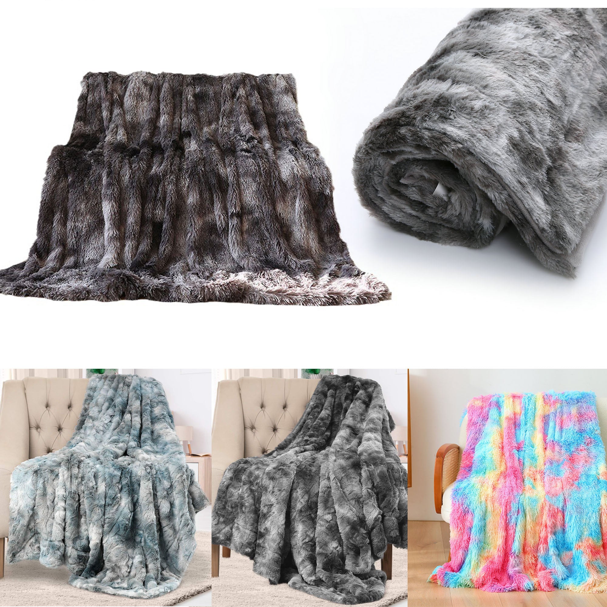 Reversible Throw Blankets
