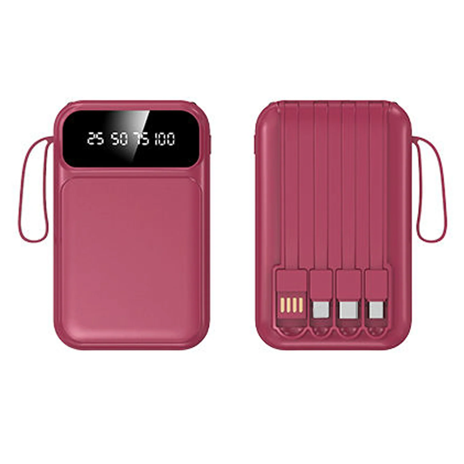10000mAh Portable Charger with Built in Cable