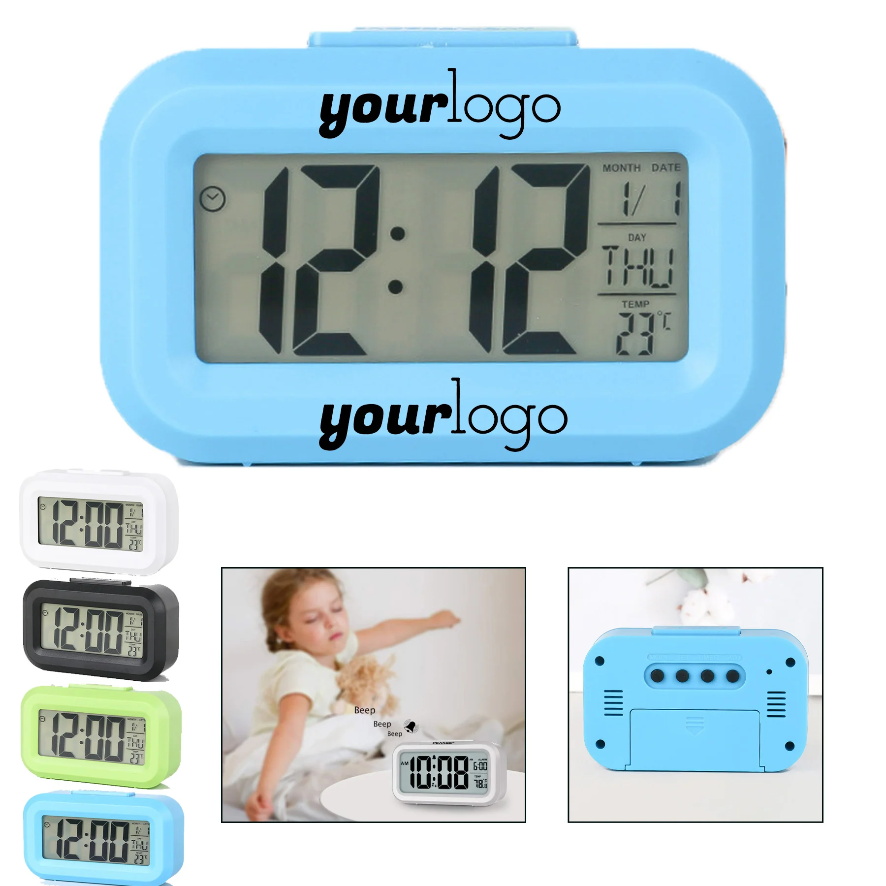 Mini Bedside Alarm Clock