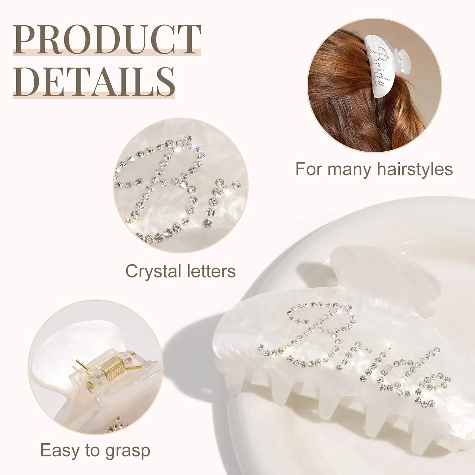 Acrylic Hair Claw Clip
