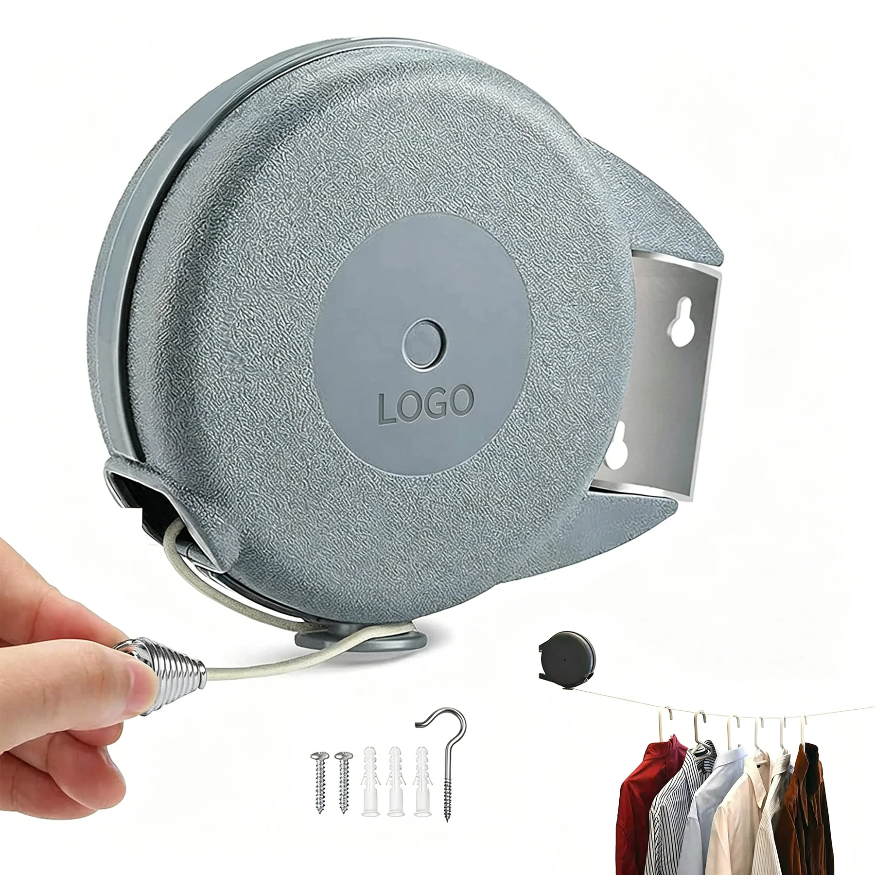 40-Foot Indoor/Outdoor Retractable Clothesline