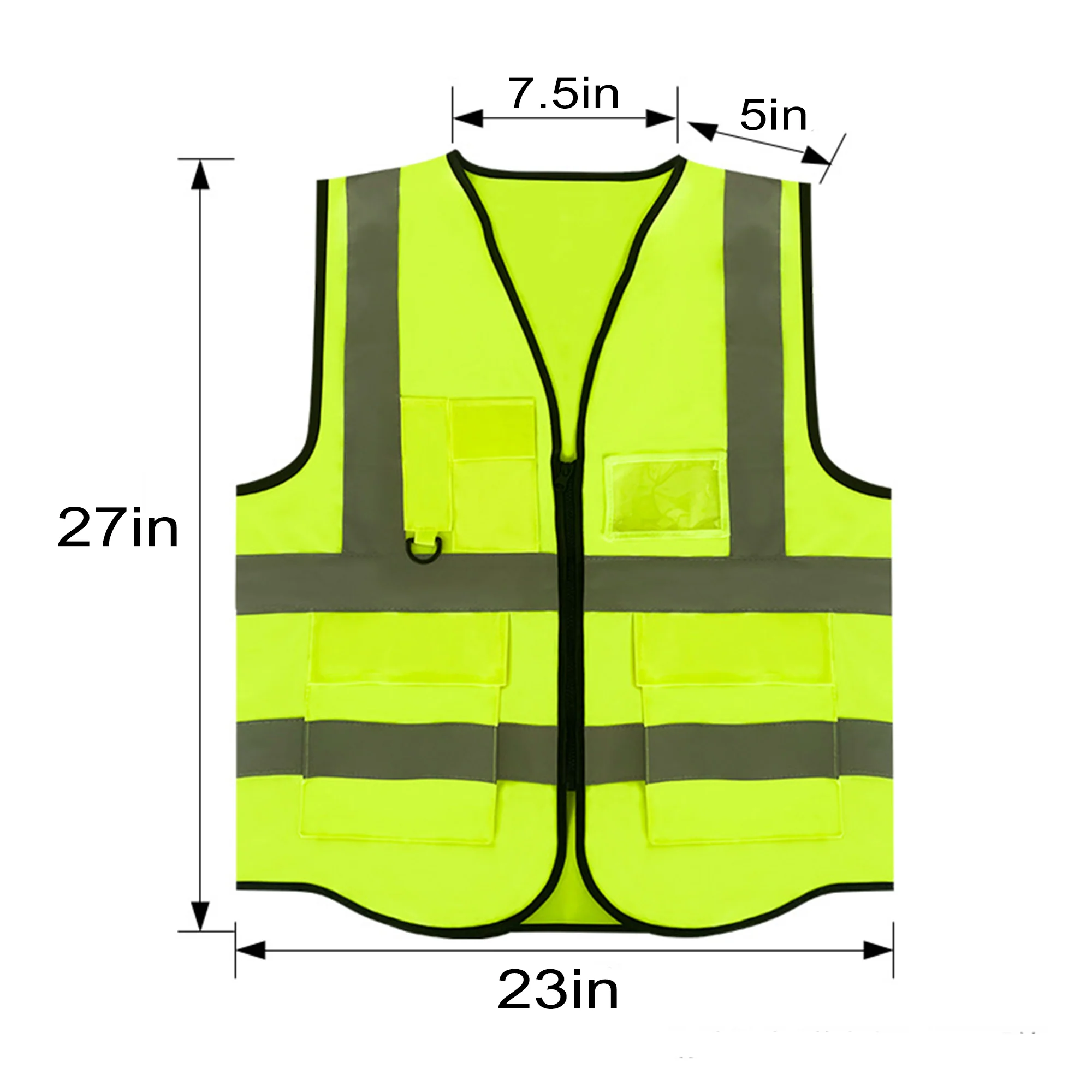 Multi-Pocket Reflective Safety Vest