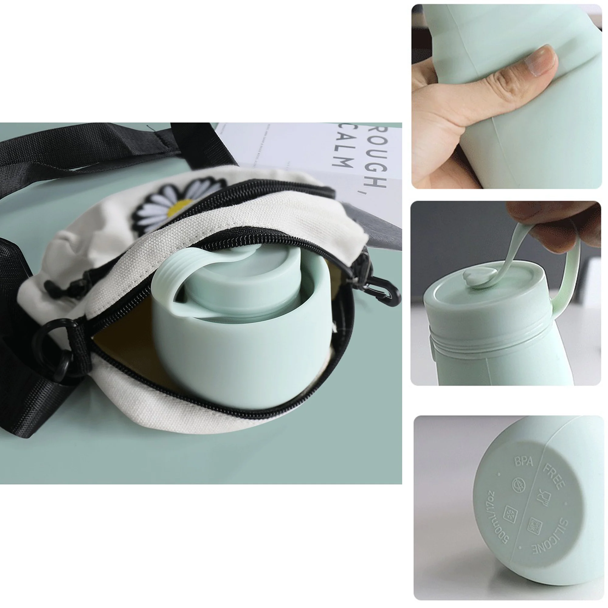 20 oz Collapsible Silicone Kettle