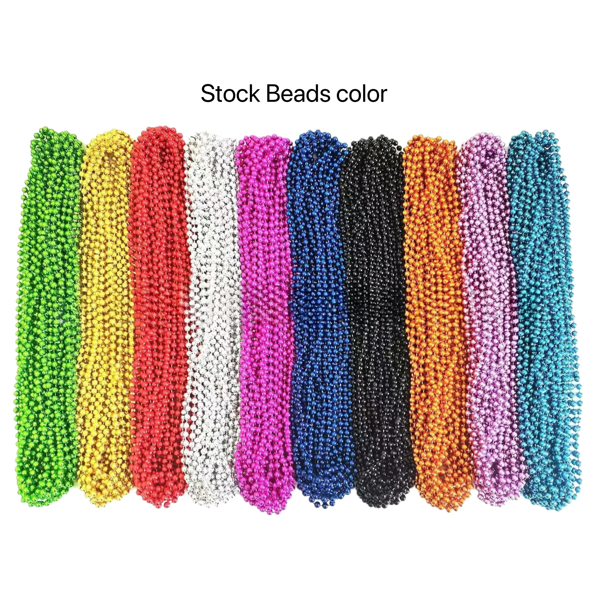 Full Color Custom Medallion Bead Necklace Party Favor