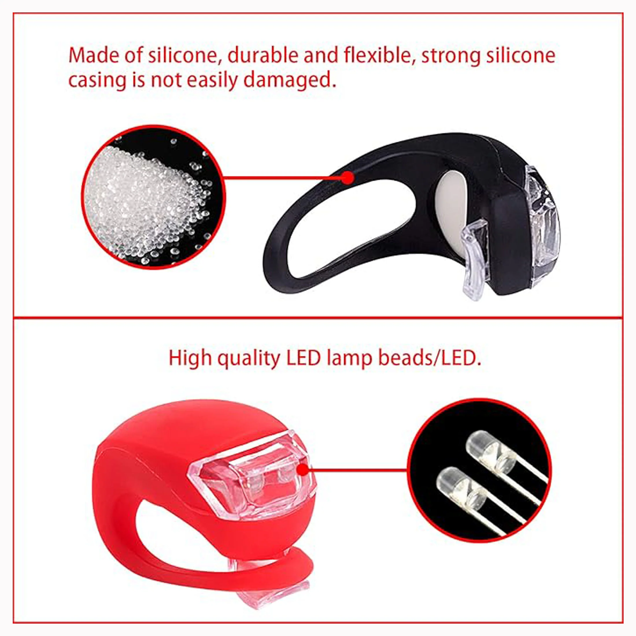 Frog-Shaped Silicone Bicycle Light