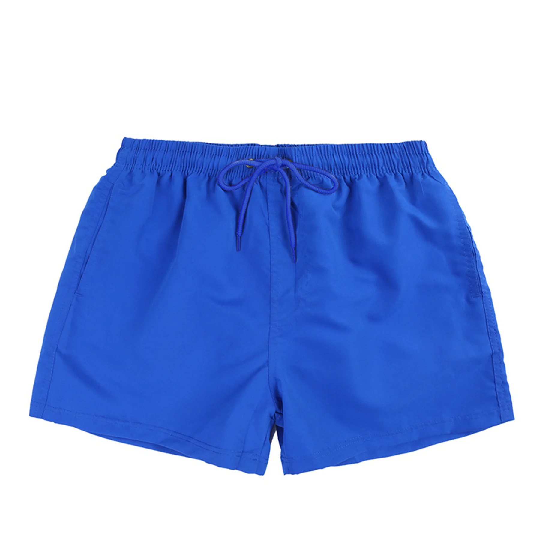 Summer Solid Color Elastic Quick Dry Lightweight Beach Short