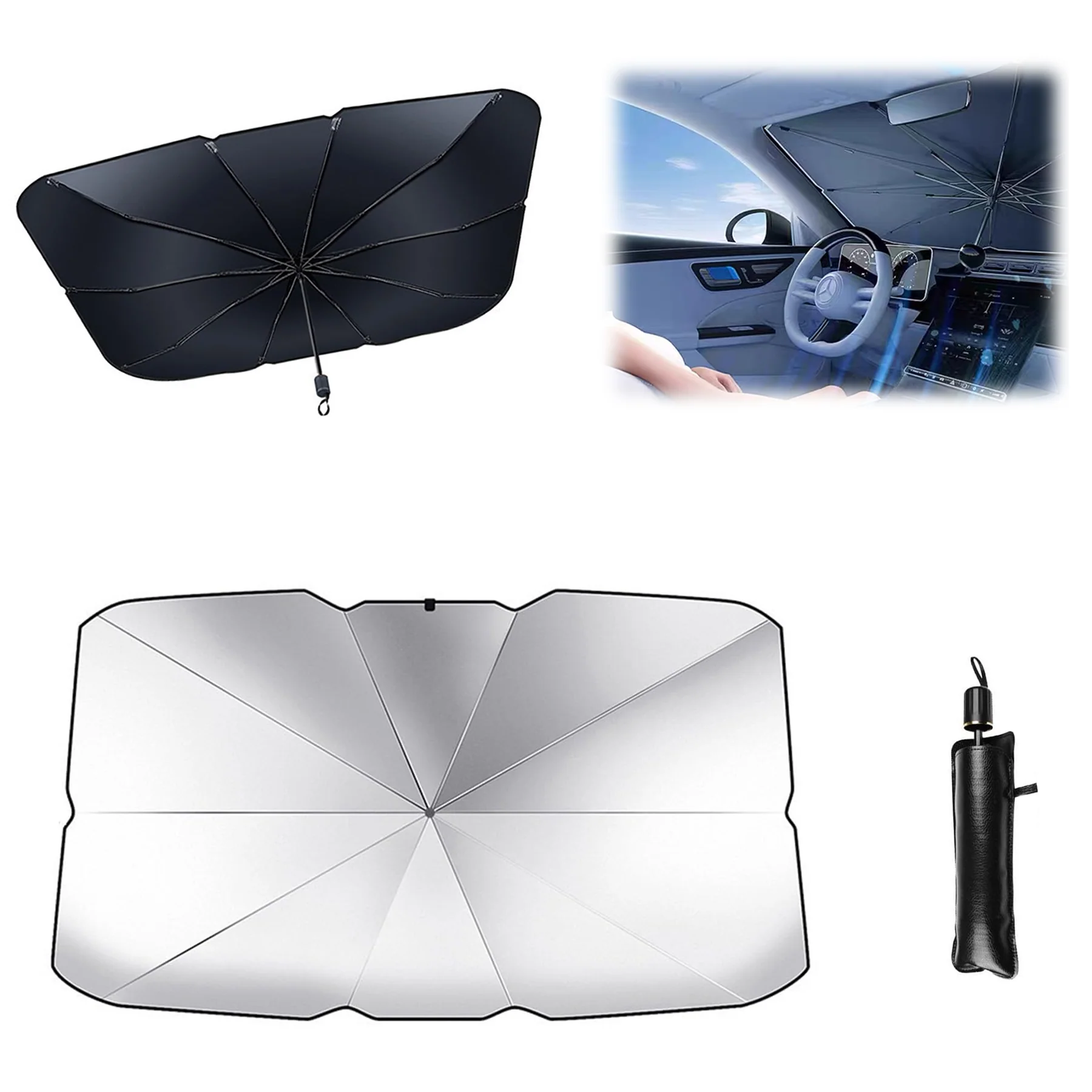 Foldable Car Windshield Sunshade Umbrella