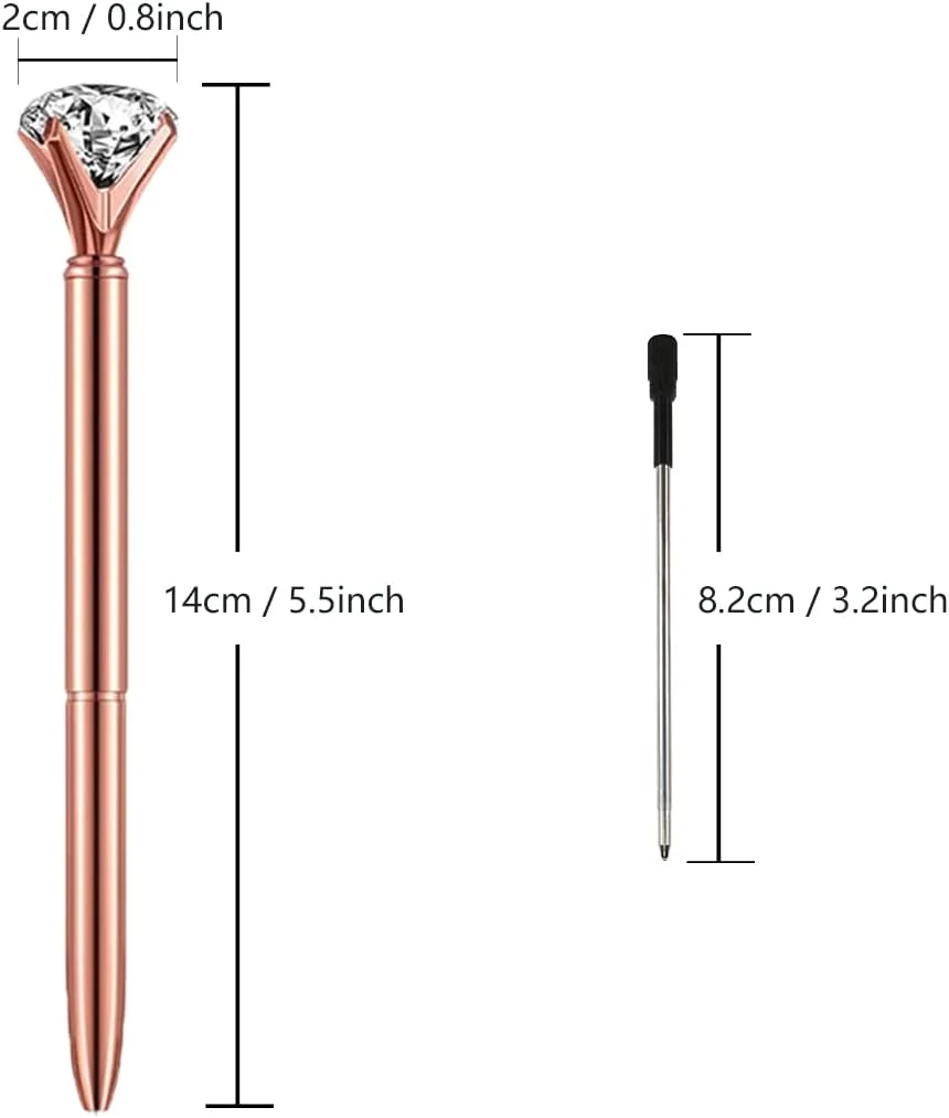Bling Crystal Diamond  Metal Ballpoint Pens