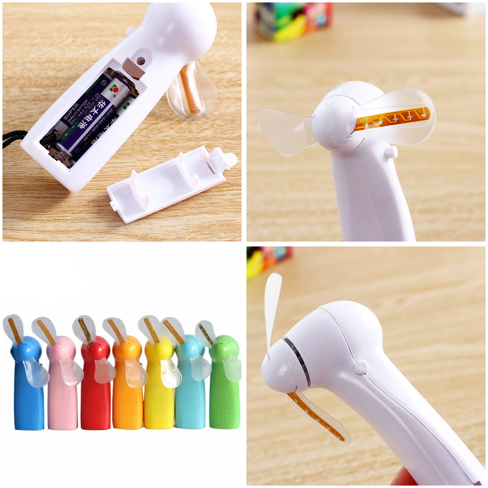 Handheld Led Light Emitting Fan