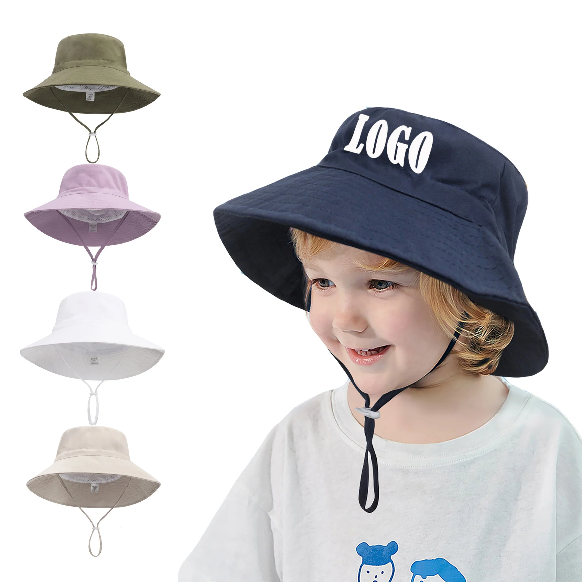 Polyester Fisherman Hat For Kids Beach Hat