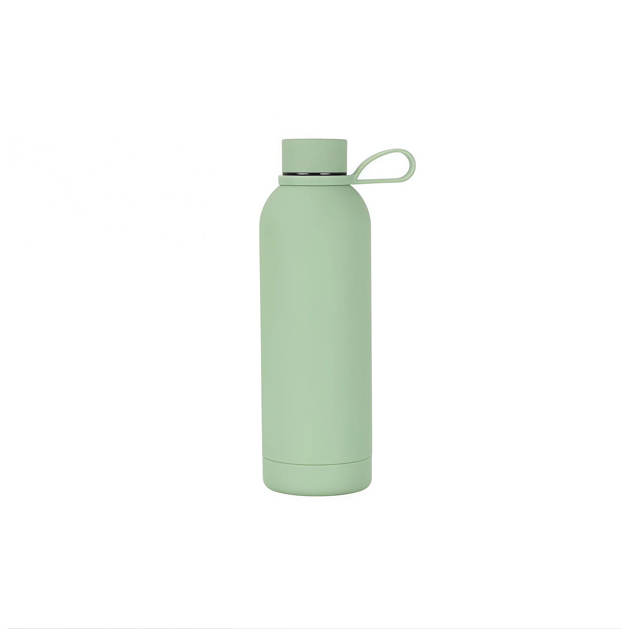 17Oz Stainless Steel Rubber Coated Double Wall Water Bottle