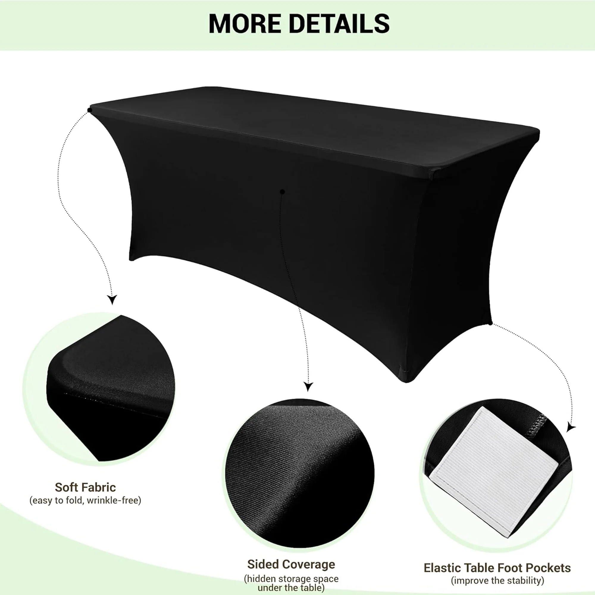 Full Color Stretch Spandex Table Cloth