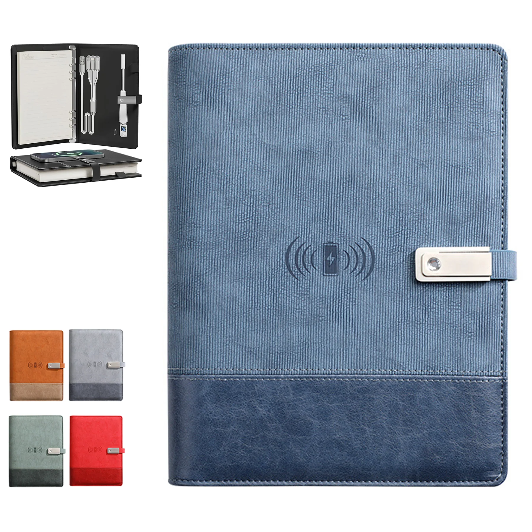 A5 Portable Business Wireless Charging Notebook