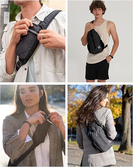Crossbody Sling Bag with Adjustable Shoulder Strap