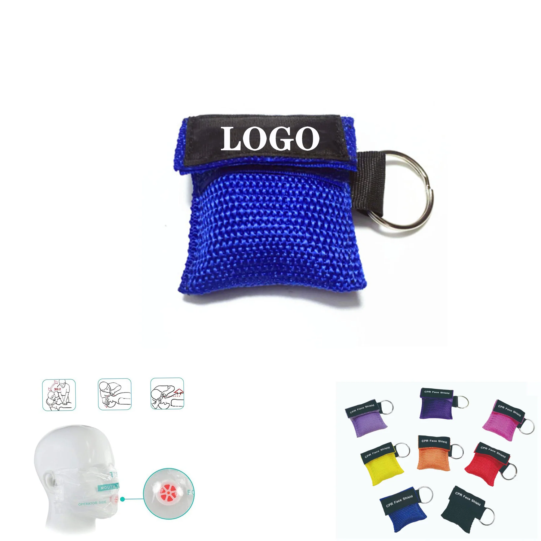 CPR Face Shield Keychain Emergency Kit