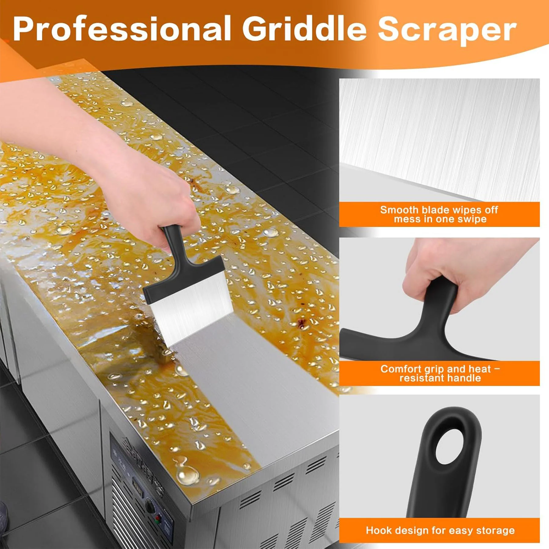Stainless Steel Grill Scraper