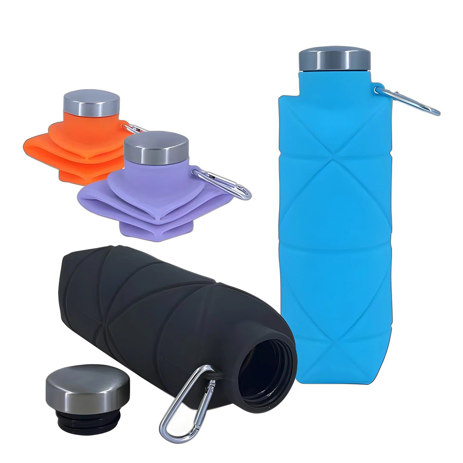 700Ml Silicone Foldable Outdoor Sports Water Bottle
