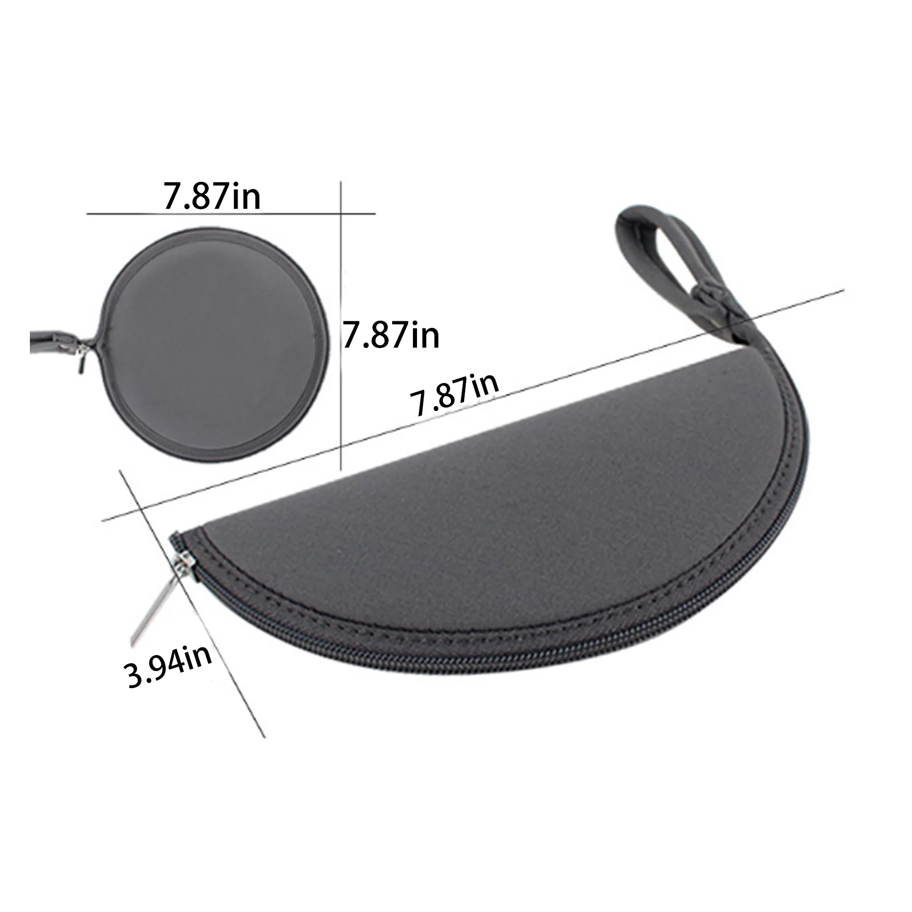 Thickened Mouse Pad Zipper Storage Bag