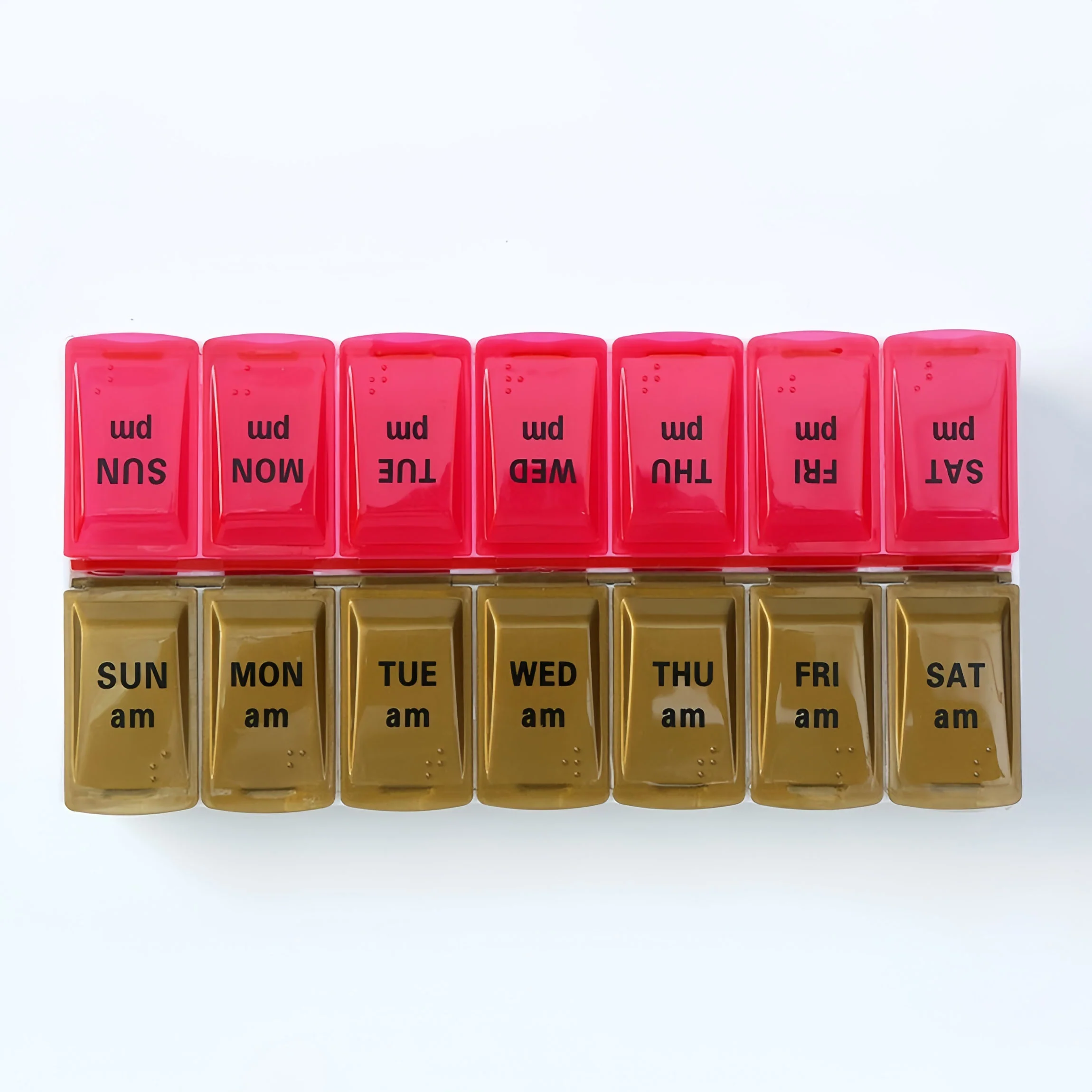 AM PM Weekly Pill Organizer 2 Times A Day