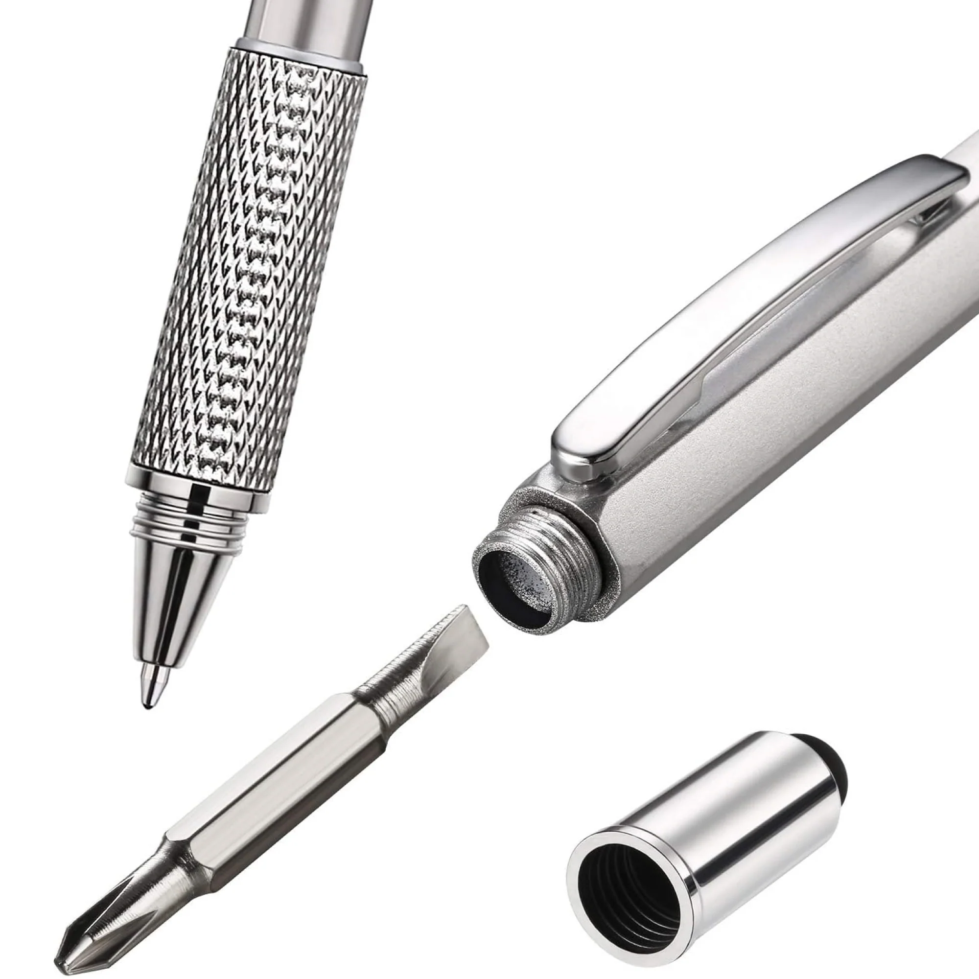 6 In 1 Tool Pen With Ruler Tech Tool Level Gauge Screwdriver