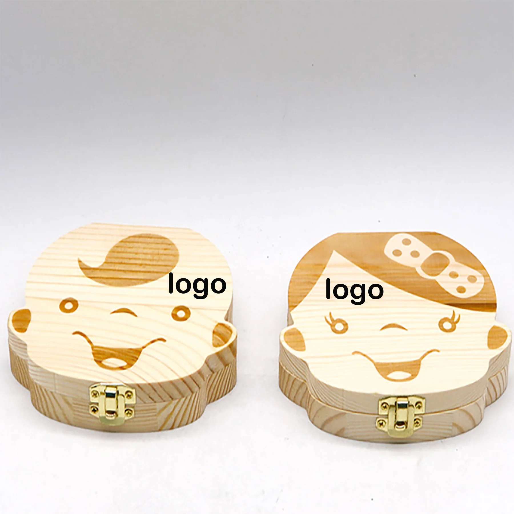 Kids Wooden Milk Teeth Storage Box