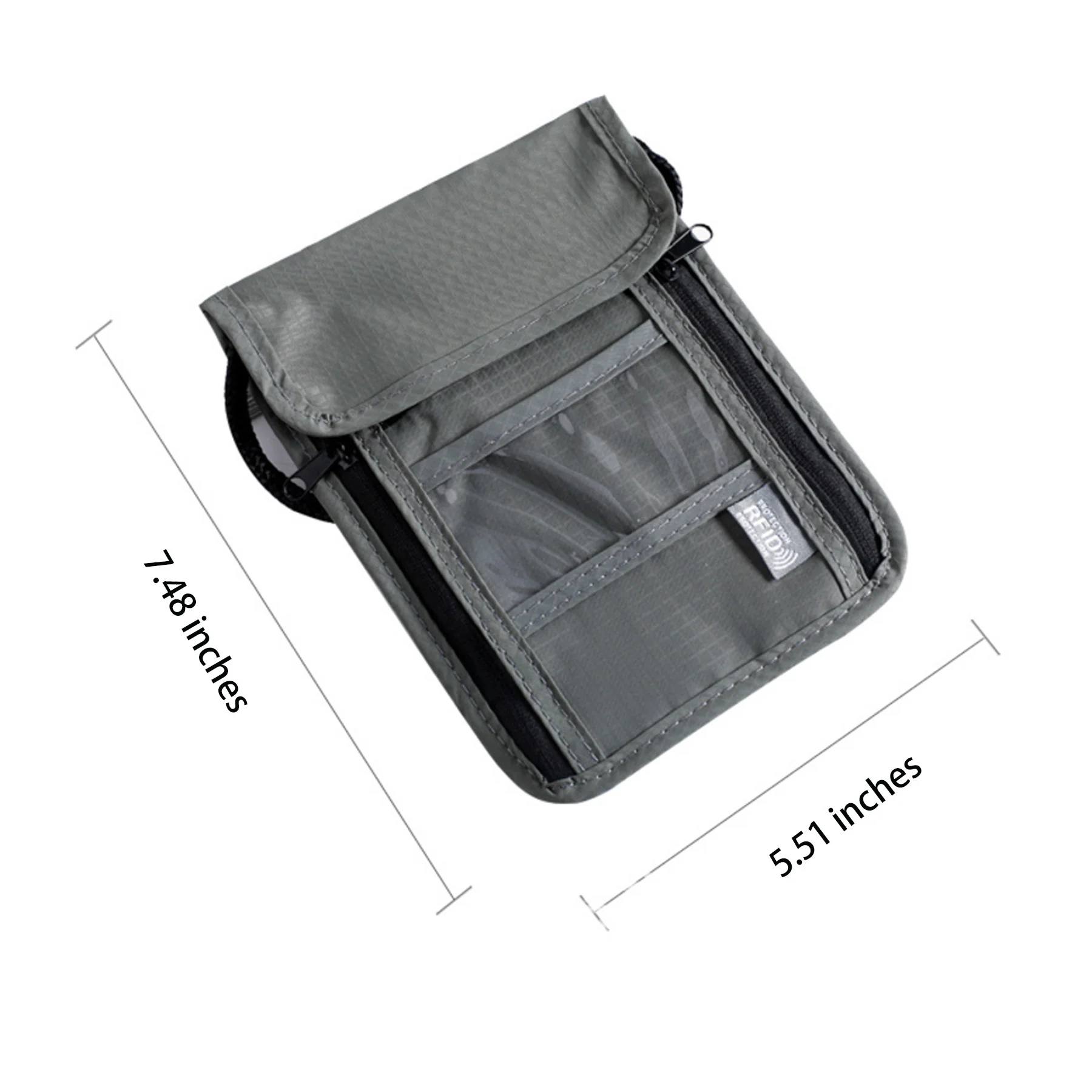 RFID Proof Travel Neck Wallet