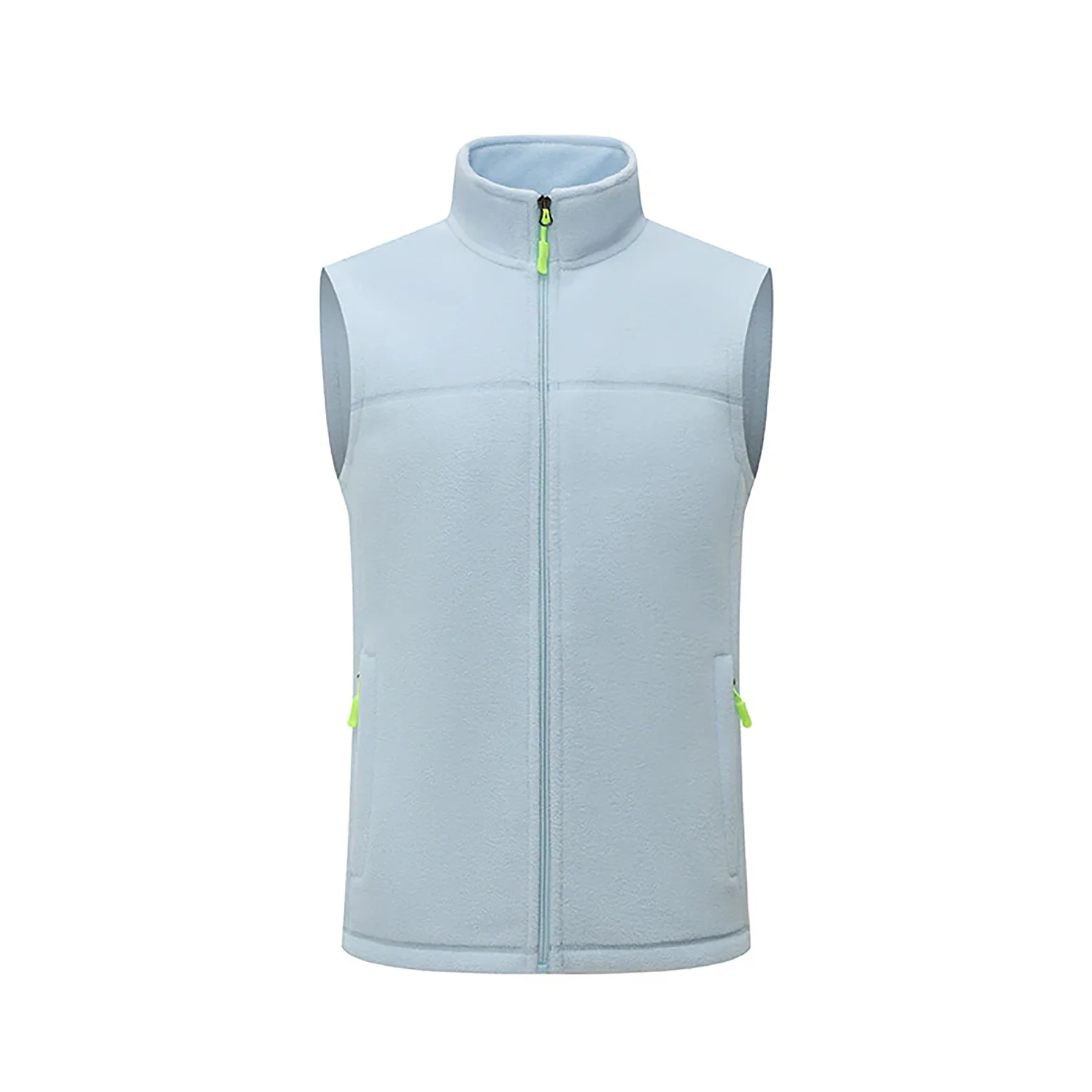 Unisex Fleece Vest Full Zip Warm Outdoor Layer