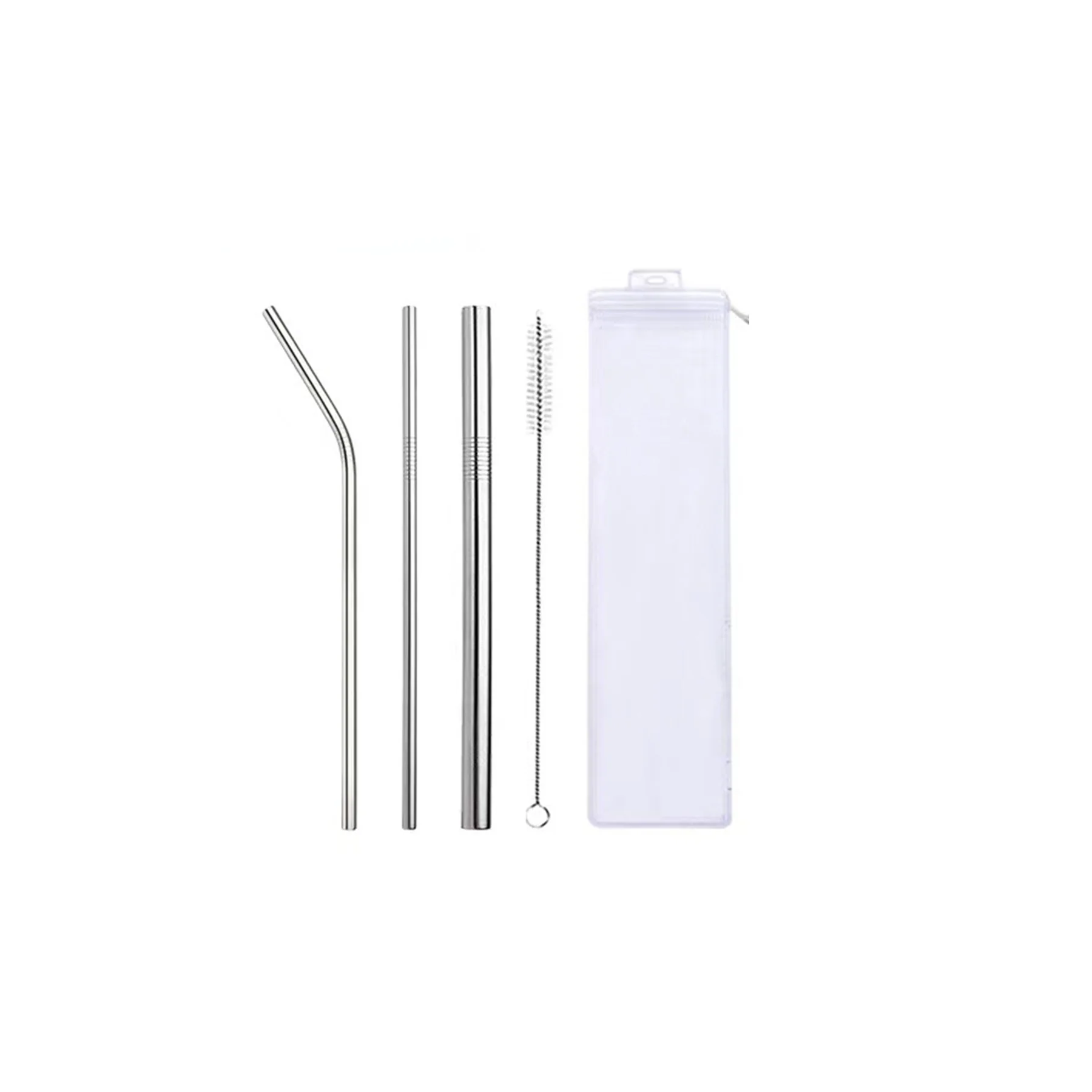 Stainless Steel Reusable Straw Set